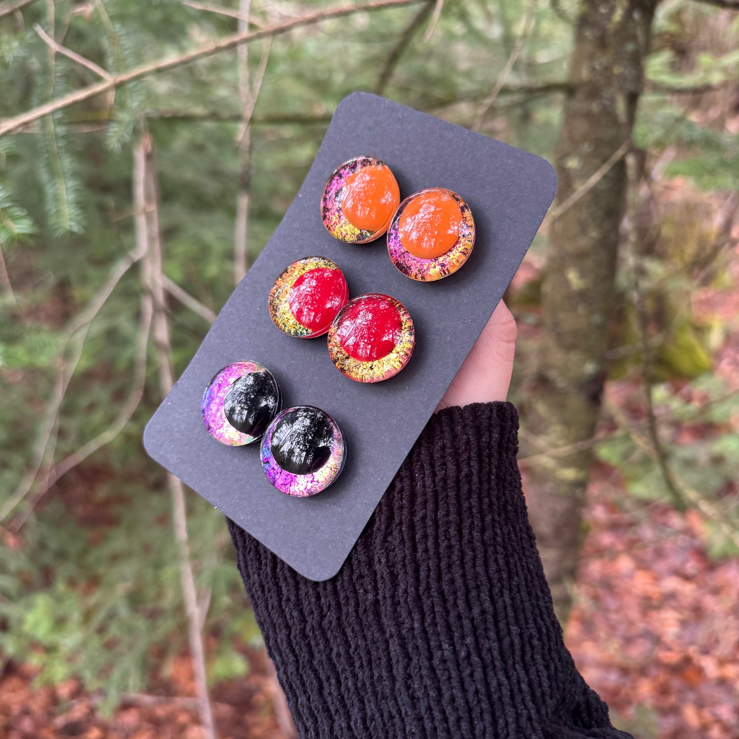 Hand Painted Kawaii Eyes | 25mm | Set 7