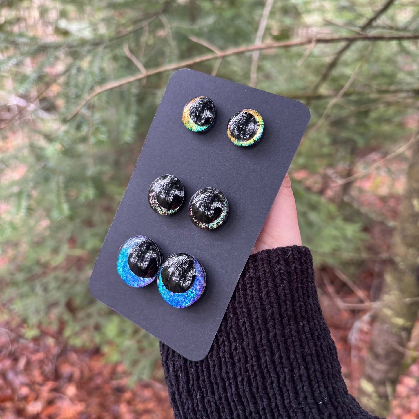 Hand Painted Kawaii Eyes | 18mm, 20mm, 25mm | Set 13