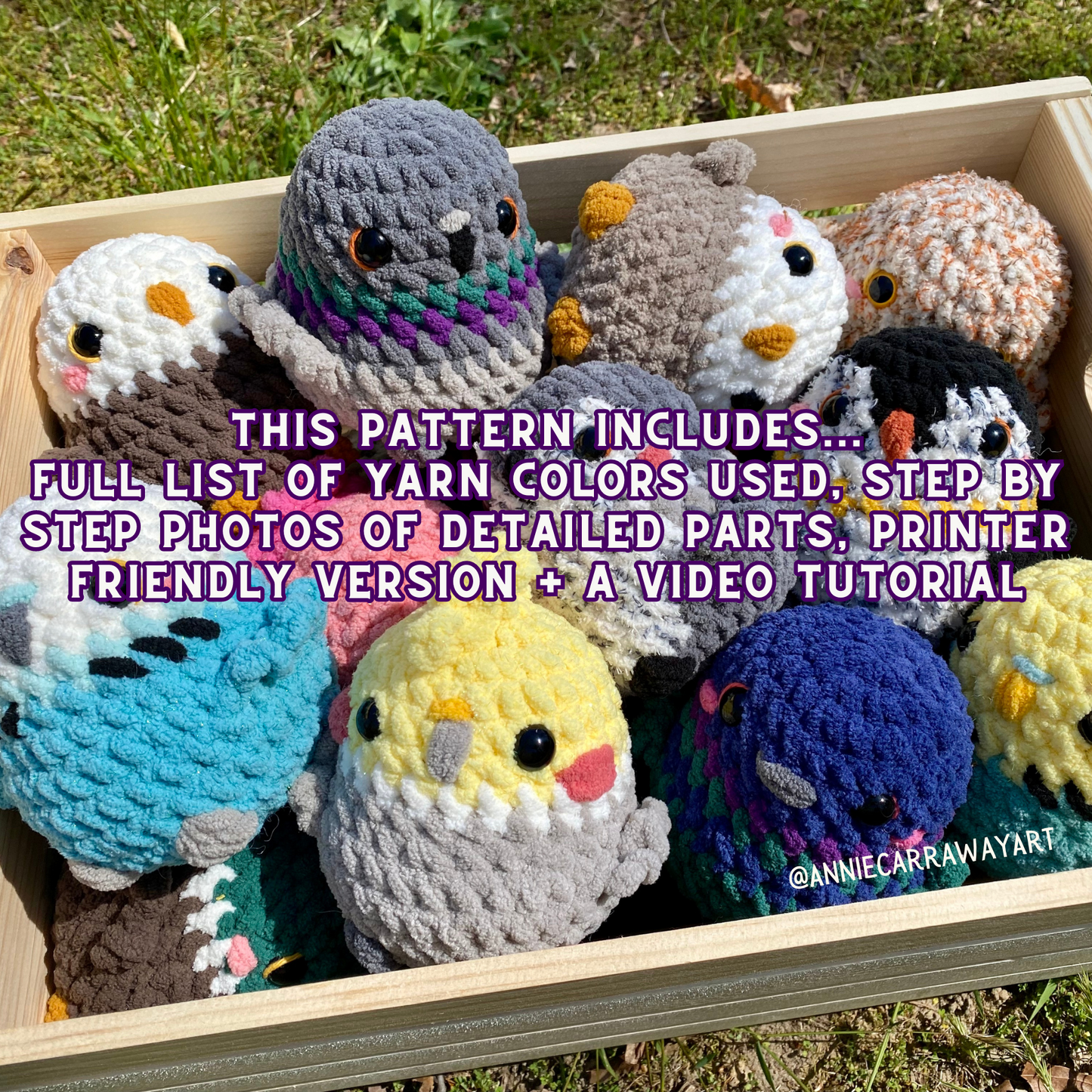 Birdie Friends Crochet Pattern | Digital Download