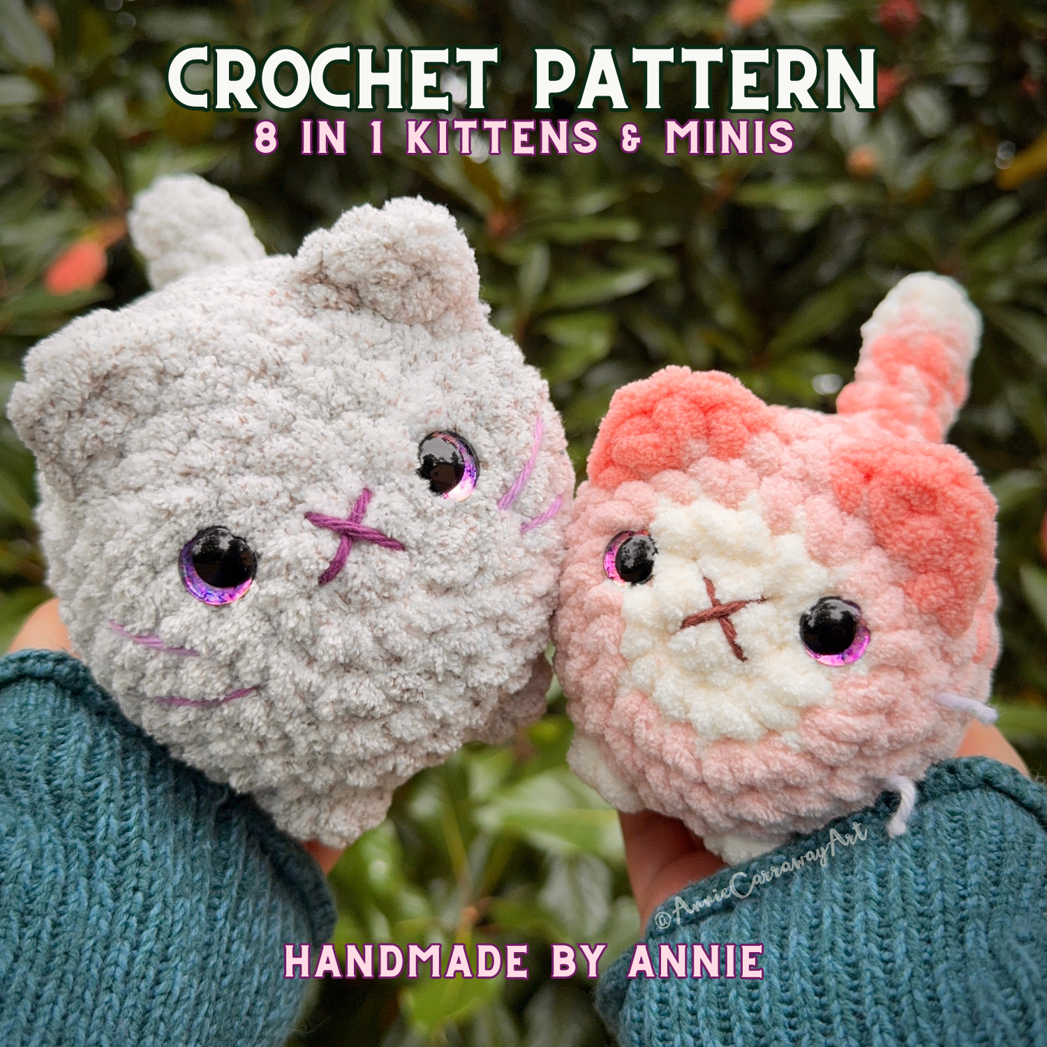 Cute Kitten Plushies Crochet Pattern Digital Download – Annie