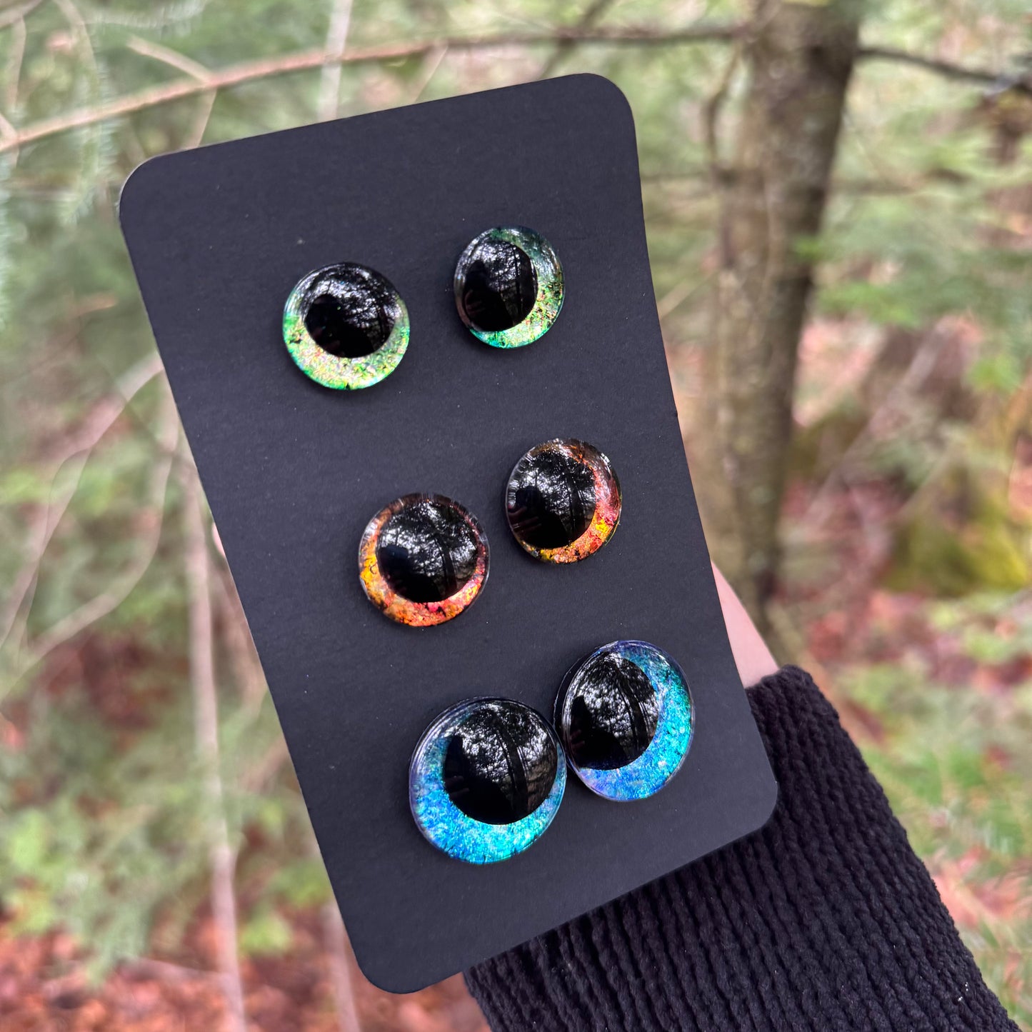 Hand Painted Kawaii Eyes | 18mm, 20mm, 25mm | Set 11