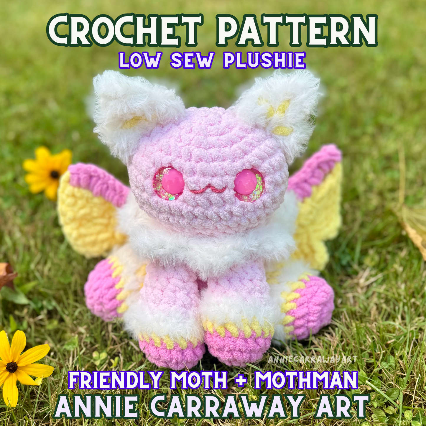 Friendly Moth & Mothman Plushie Pattern
