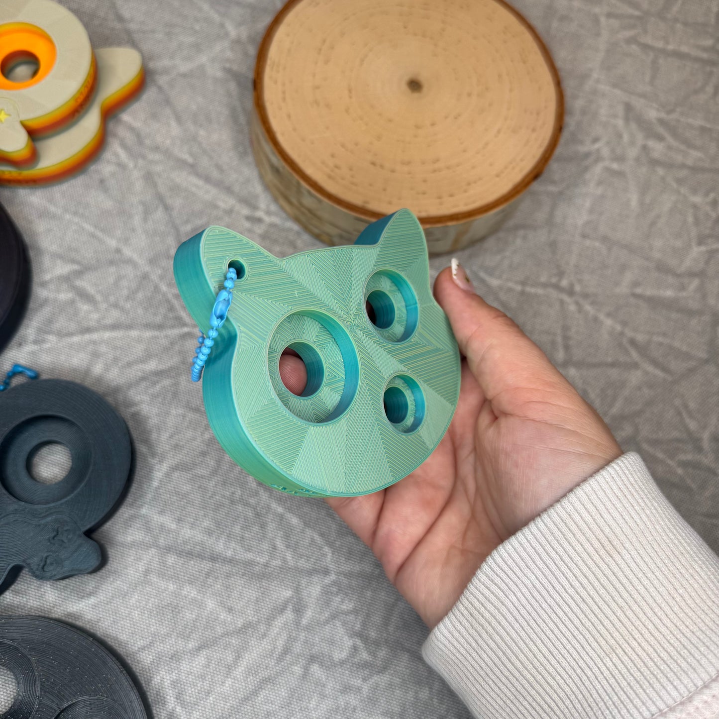 Safety Eye Tool | Kitty Cat | Moon Stone