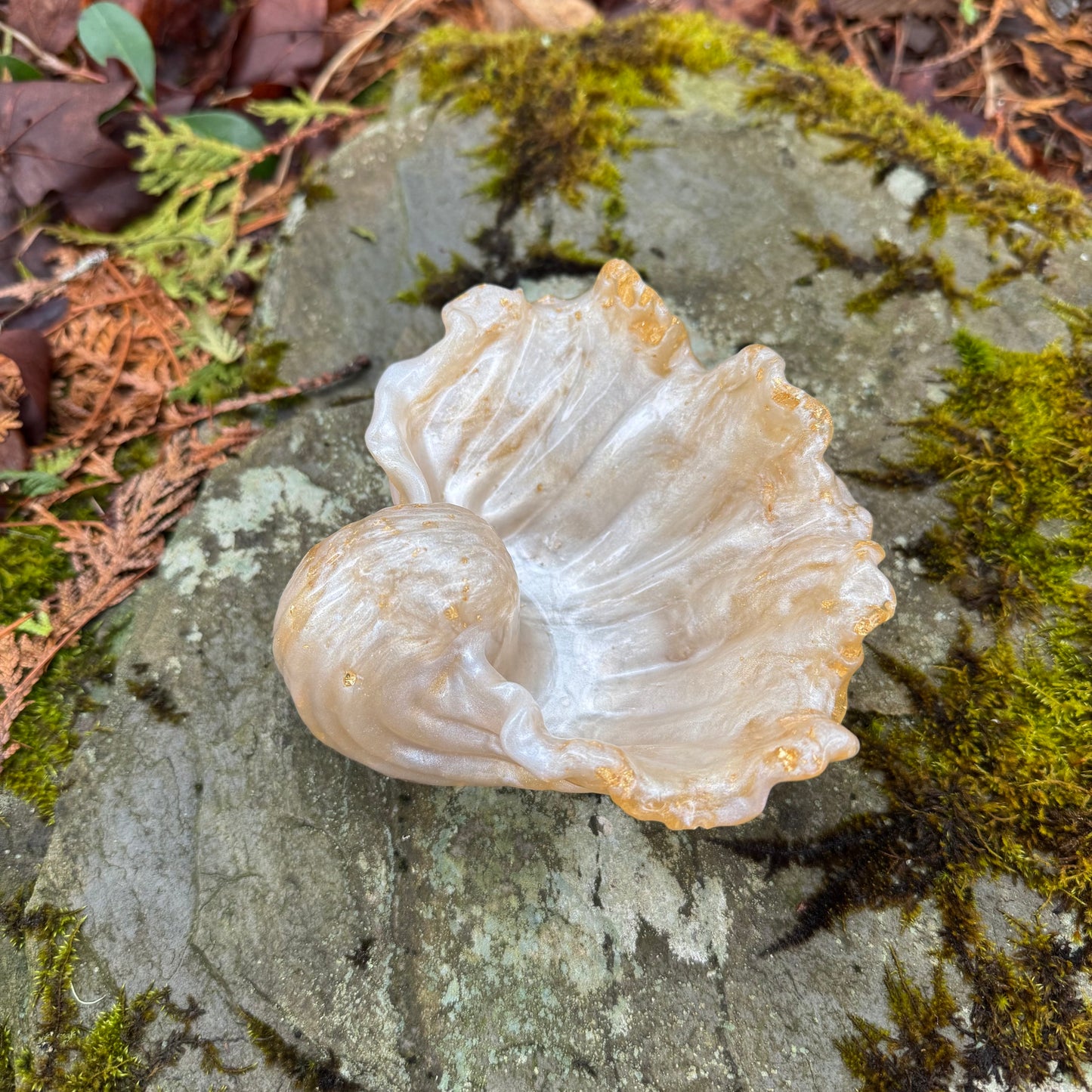 Golden Sea Shell Dish
