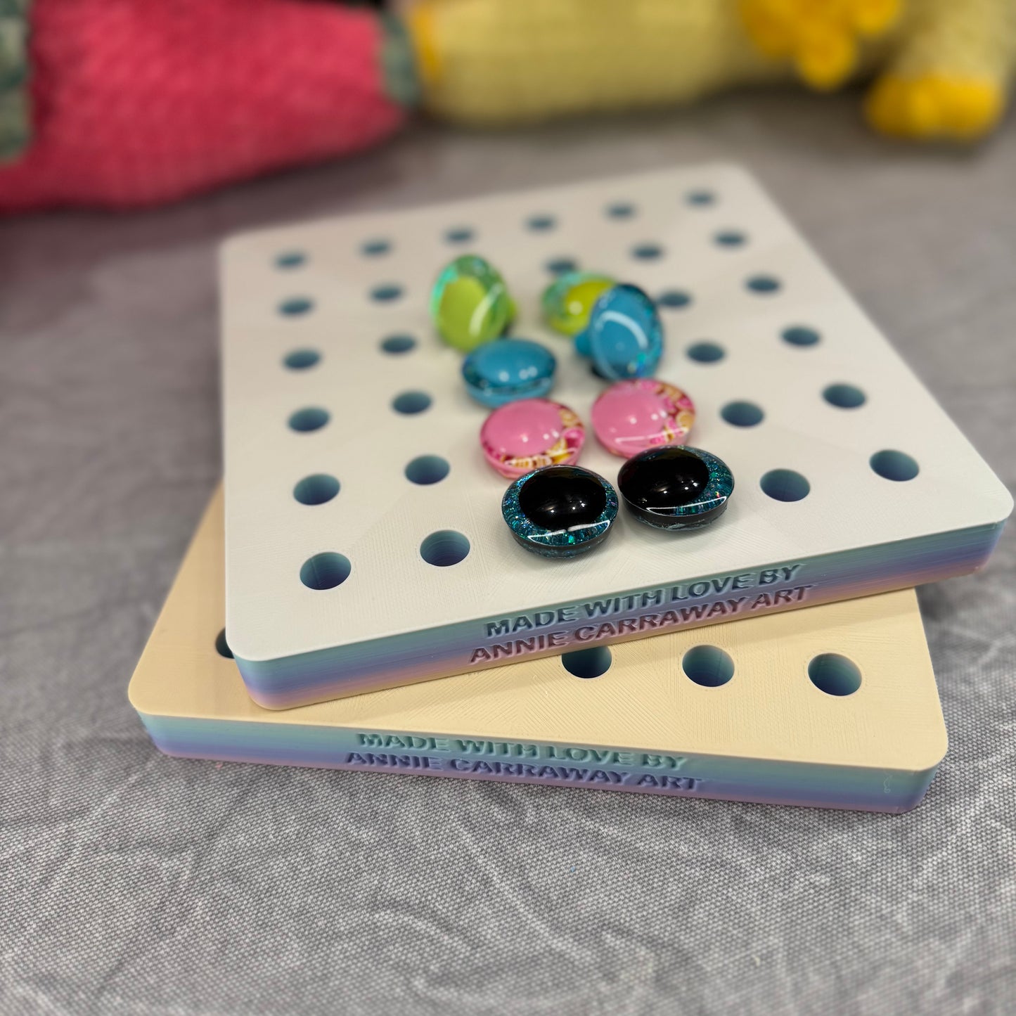 Safety Eye Organizer Board | Pastel Clouds