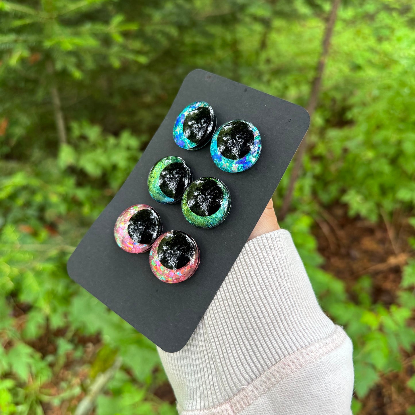Hand Painted Kawaii Eyes | 25mm | Set 13