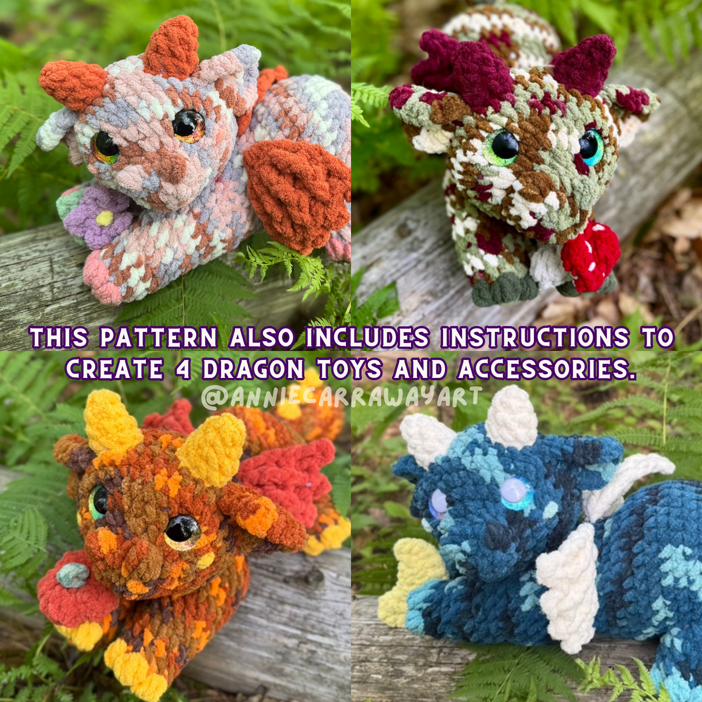 Pouncing Dragon Crochet Pattern
