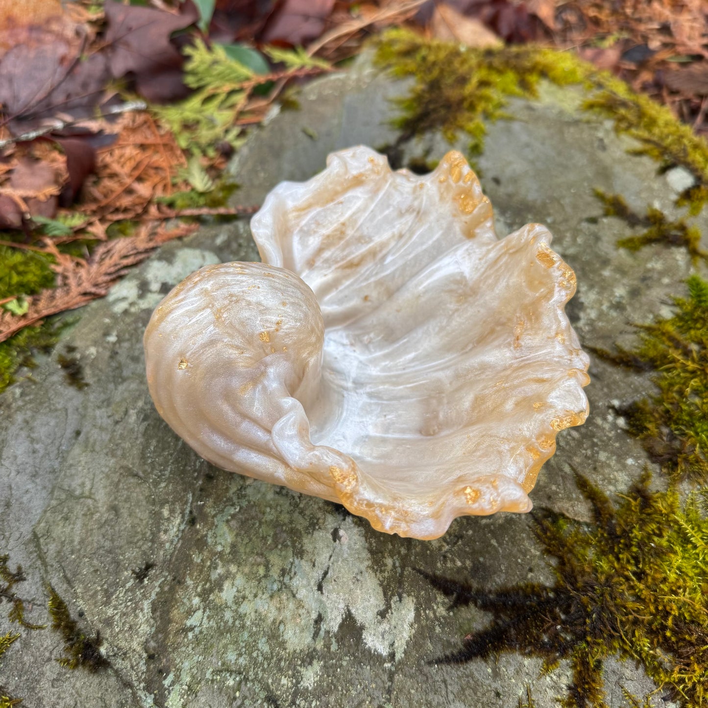 Golden Sea Shell Dish