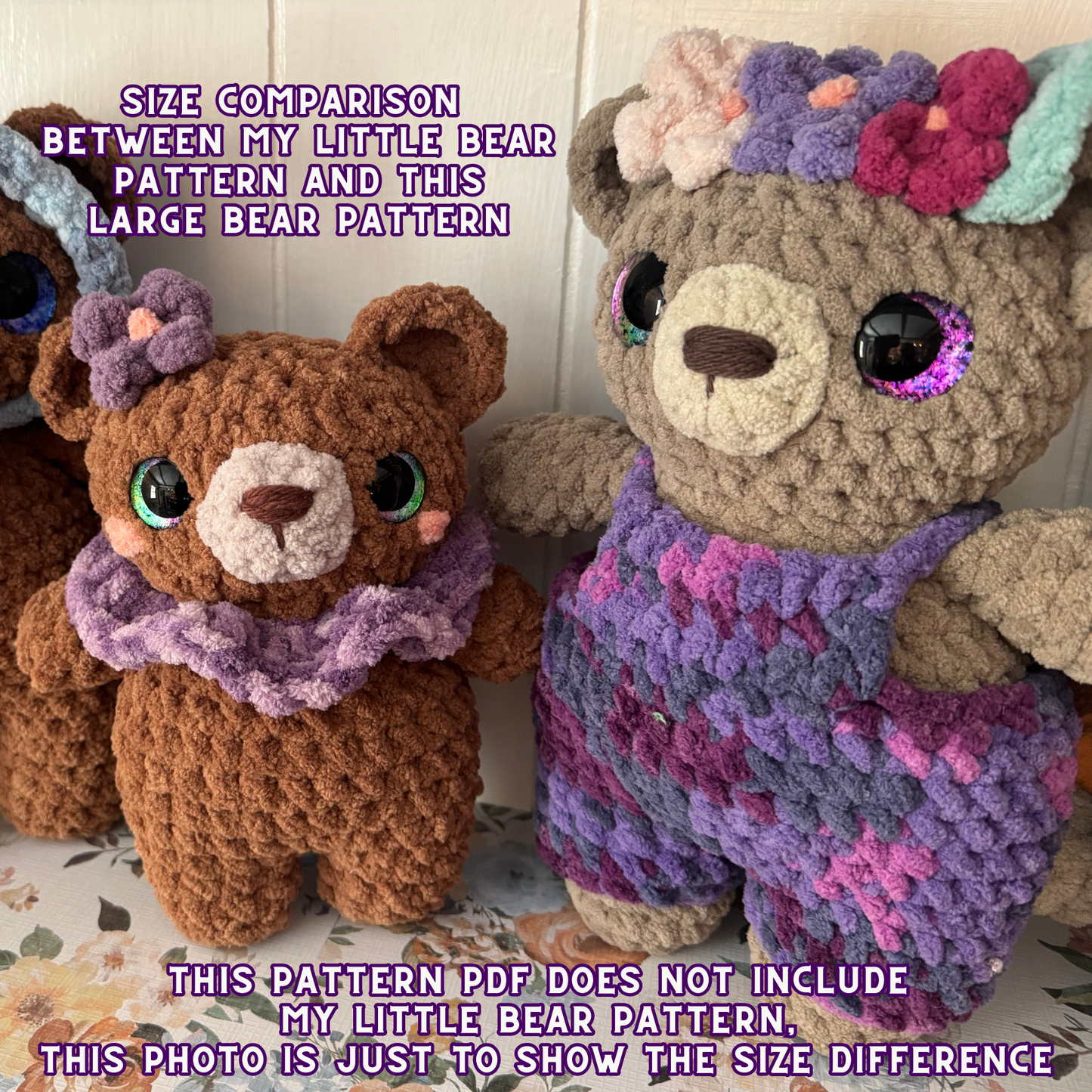 Farmers Market Bears Crochet Pattern | Digital Download