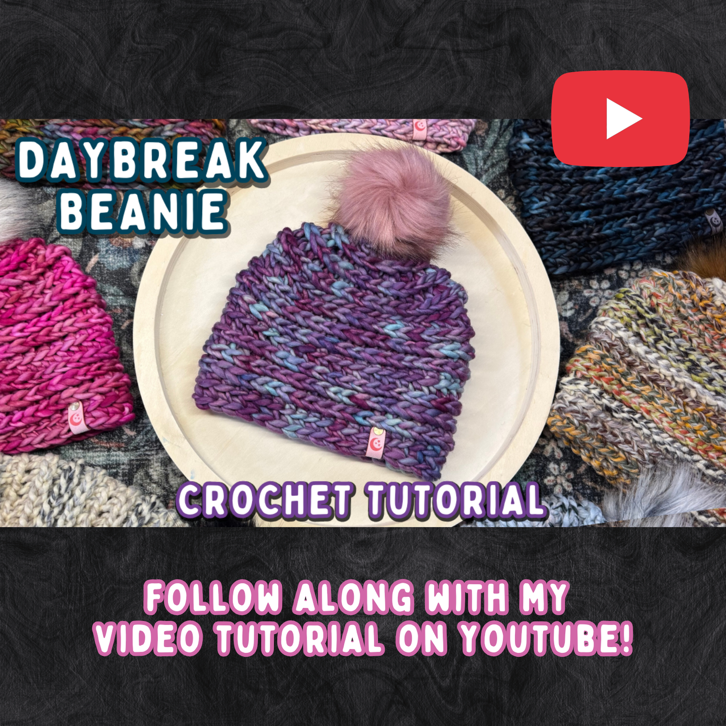 Daybreak Beanie Crochet Pattern | Digital Download