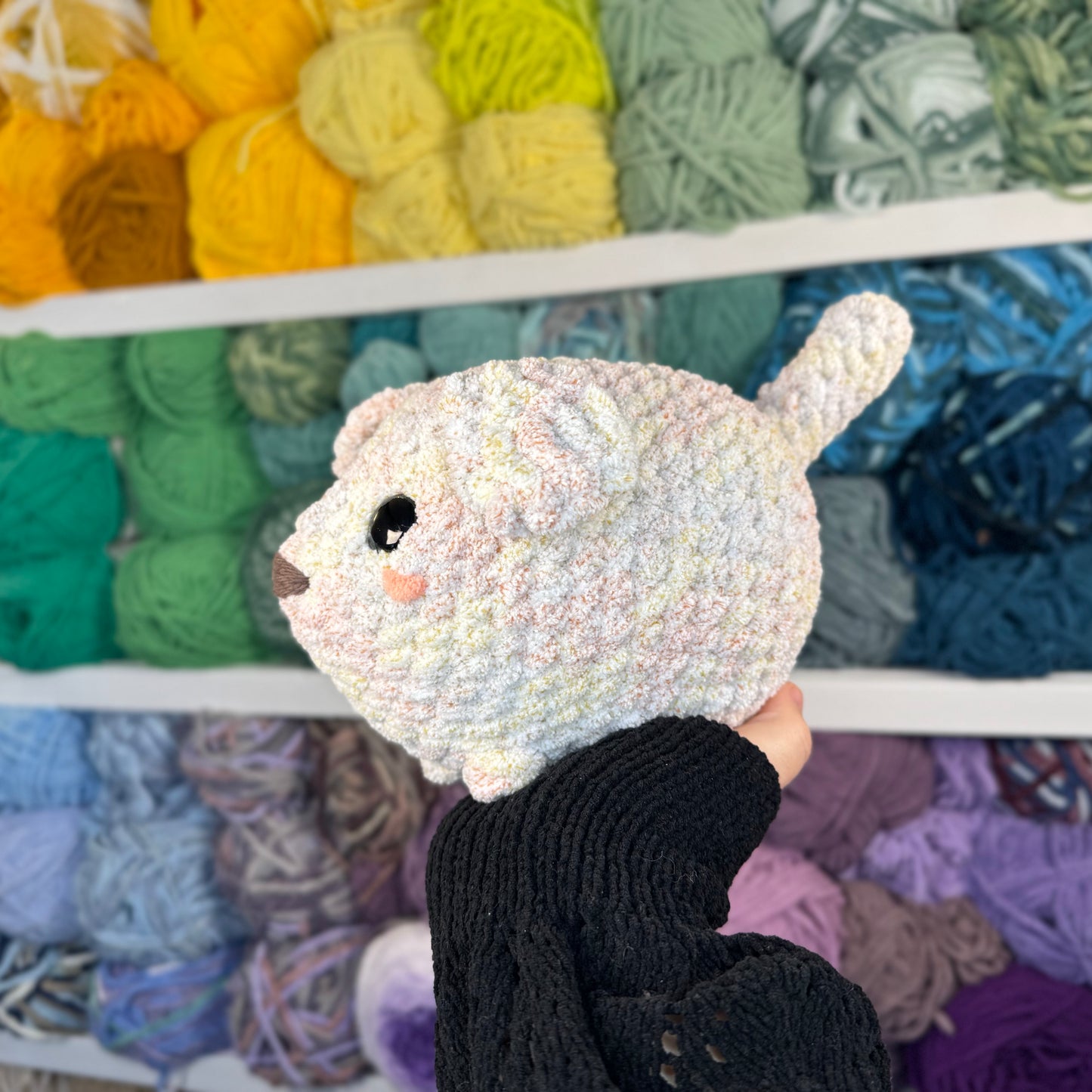 Labrador Doggie Crochet Plushie | Hand Painted Eyes