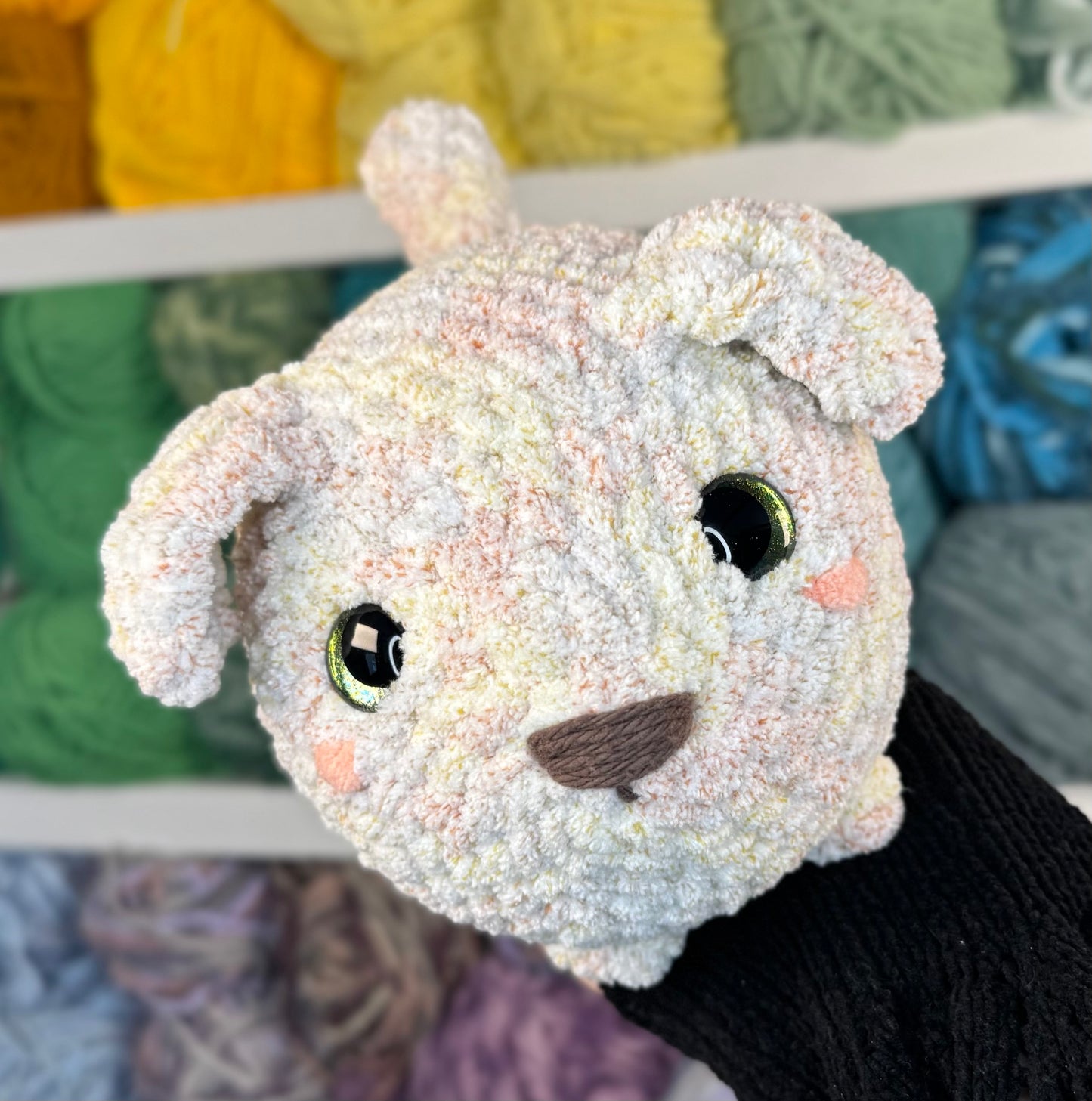 Labrador Doggie Crochet Plushie | Hand Painted Eyes
