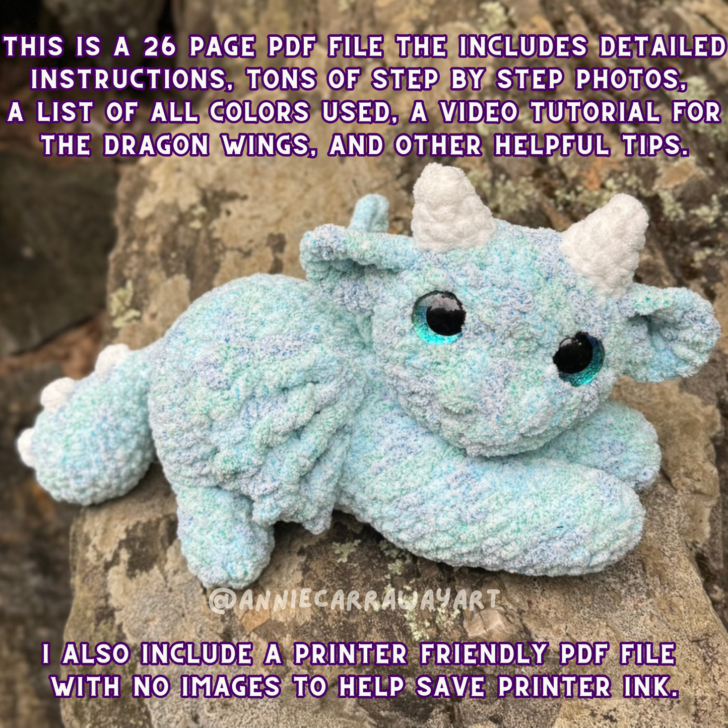 Pouncing Dragon Crochet Pattern