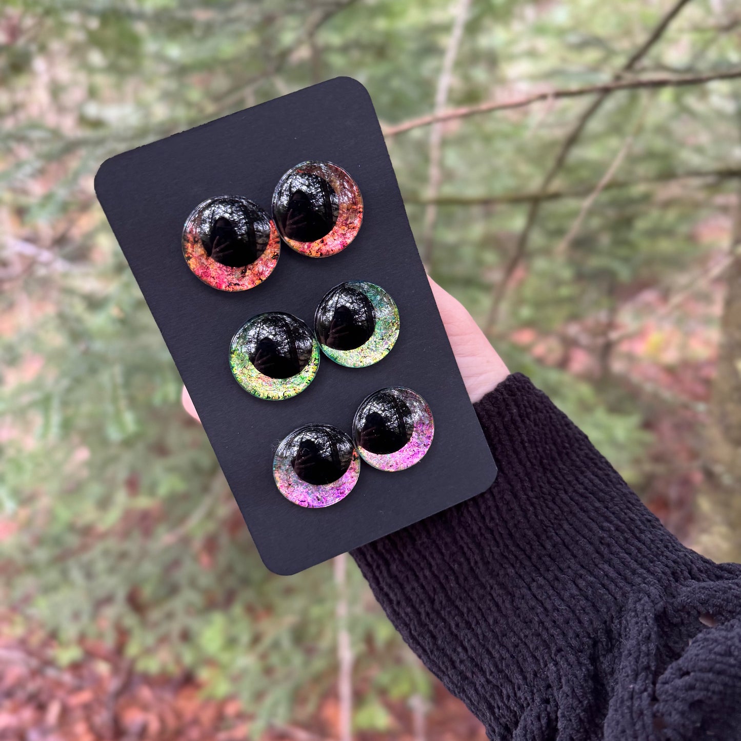 Hand Painted Kawaii Eyes | 25mm | Set 12