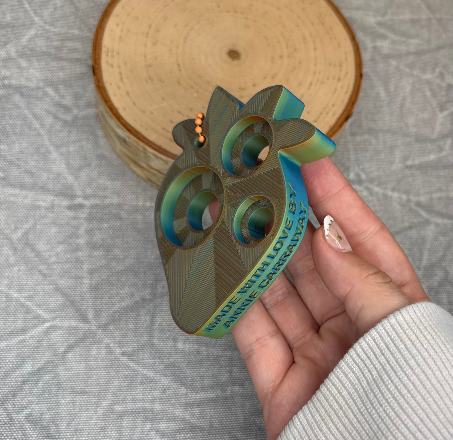 Safety Eye Tool | Strawberry | Malachite