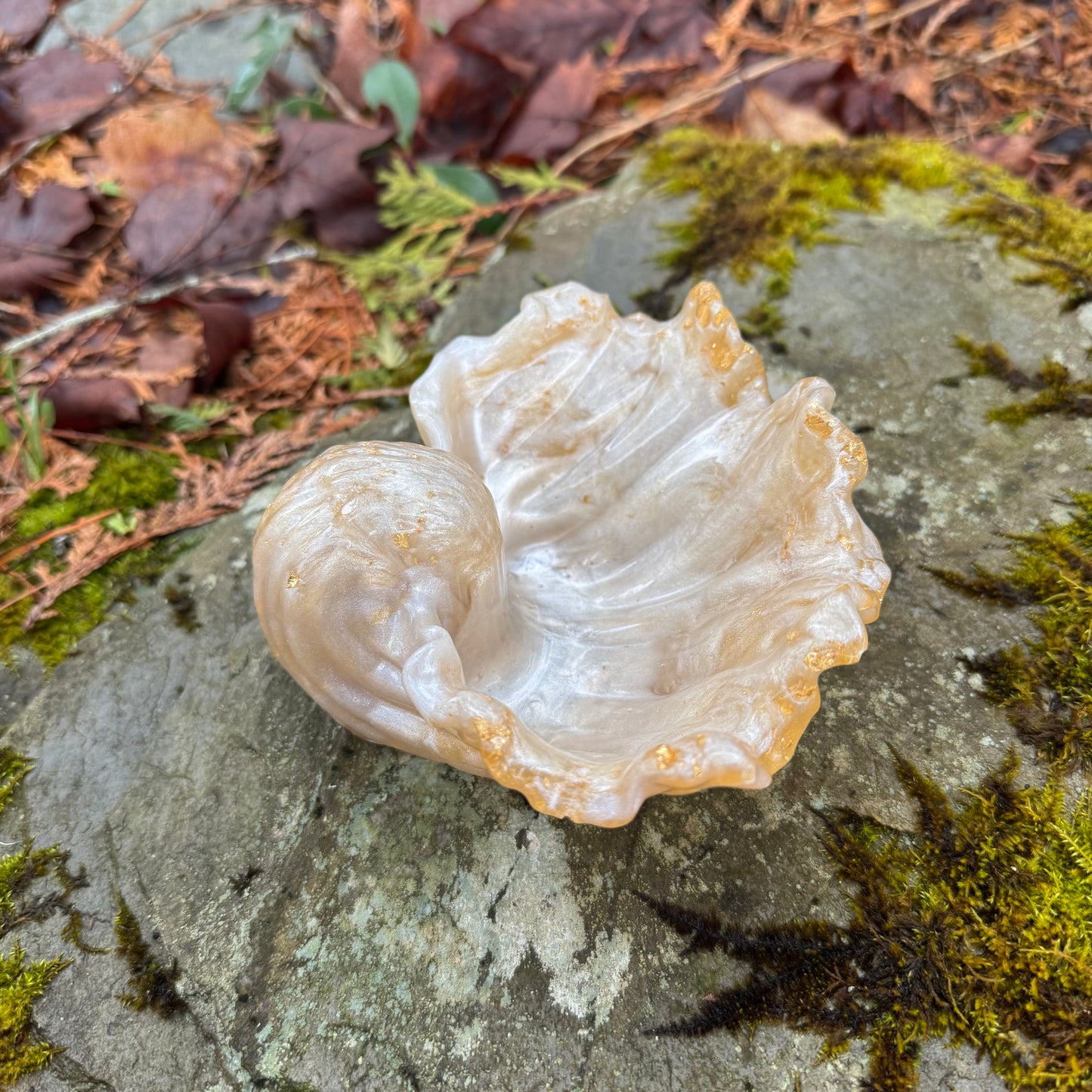 Golden Sea Shell Dish
