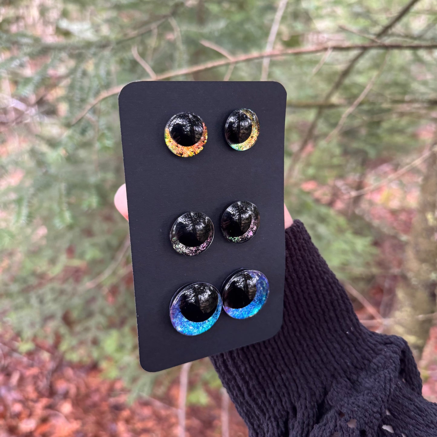 Hand Painted Kawaii Eyes | 18mm, 20mm, 25mm | Set 13