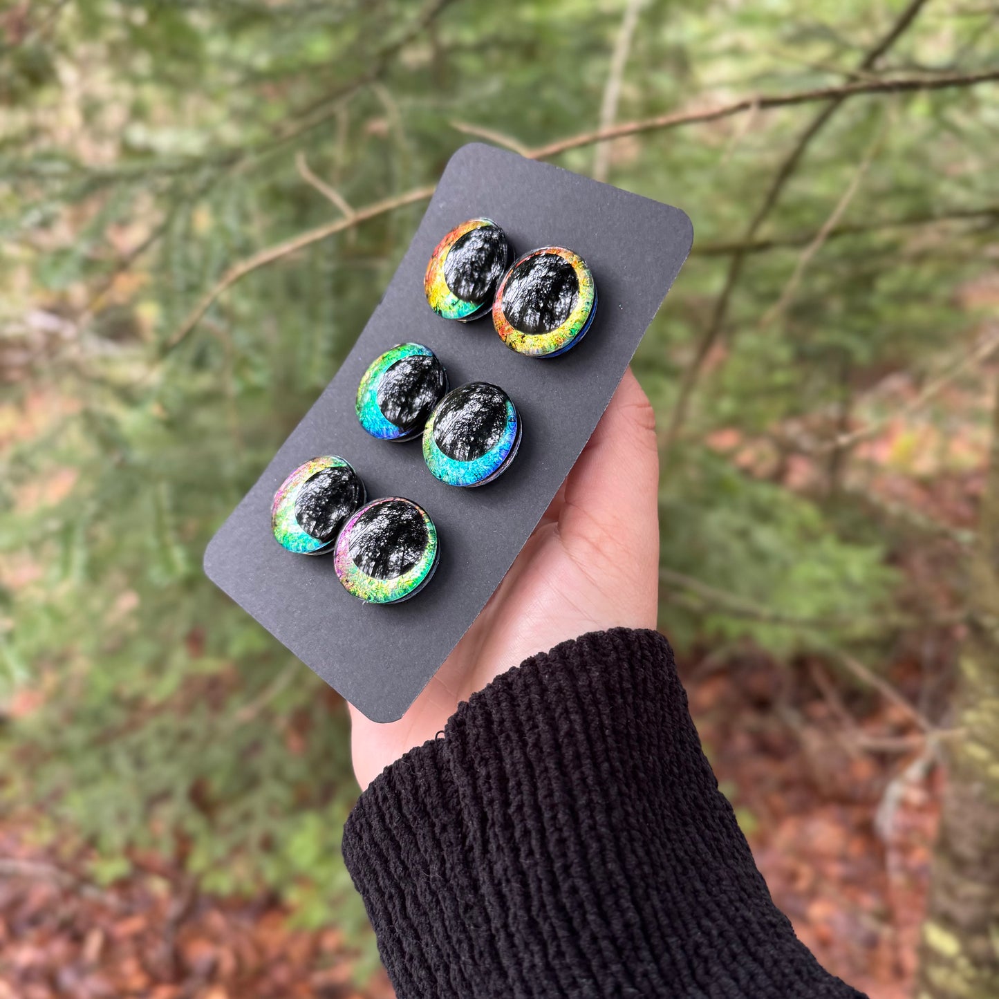 Hand Painted Kawaii Eyes | 25mm | Set 12