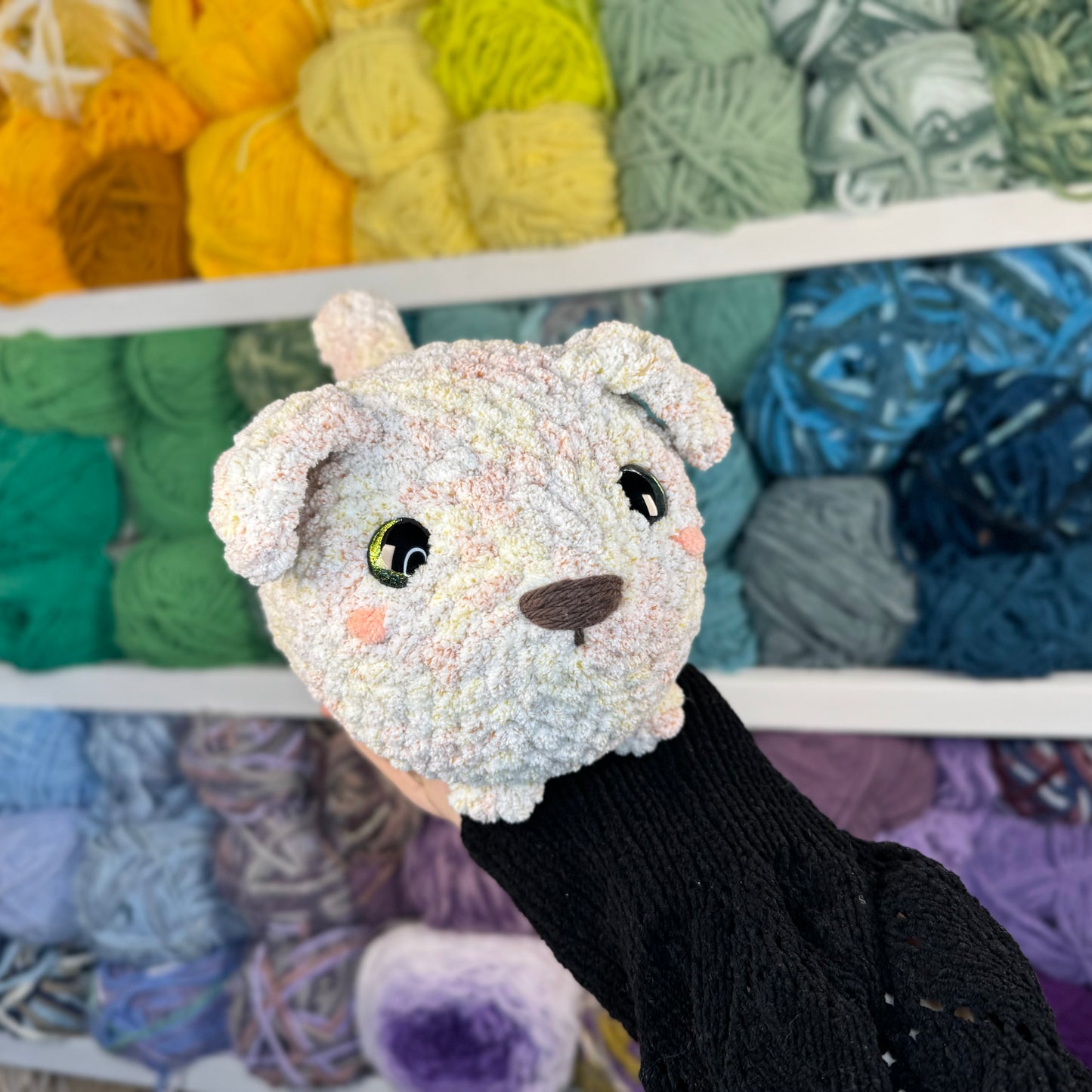 Labrador Doggie Crochet Plushie | Hand Painted Eyes