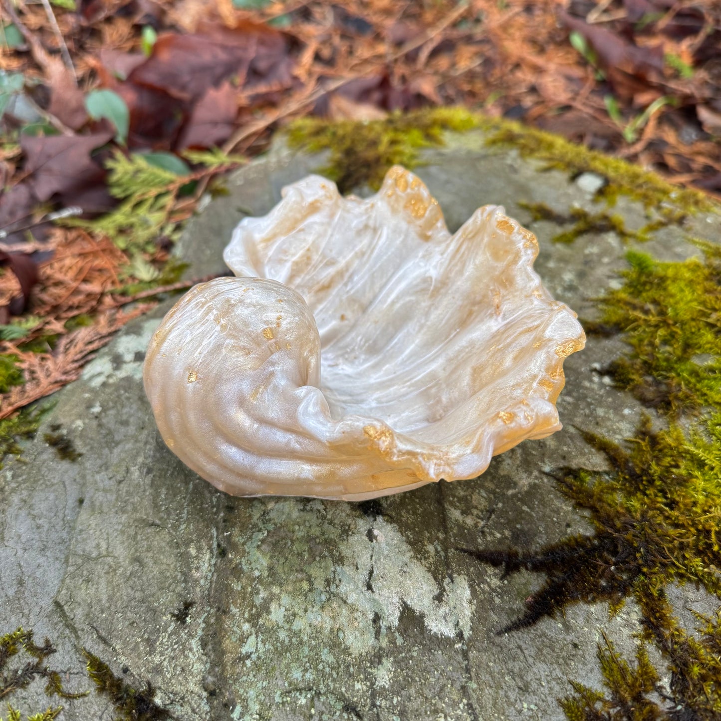 Golden Sea Shell Dish