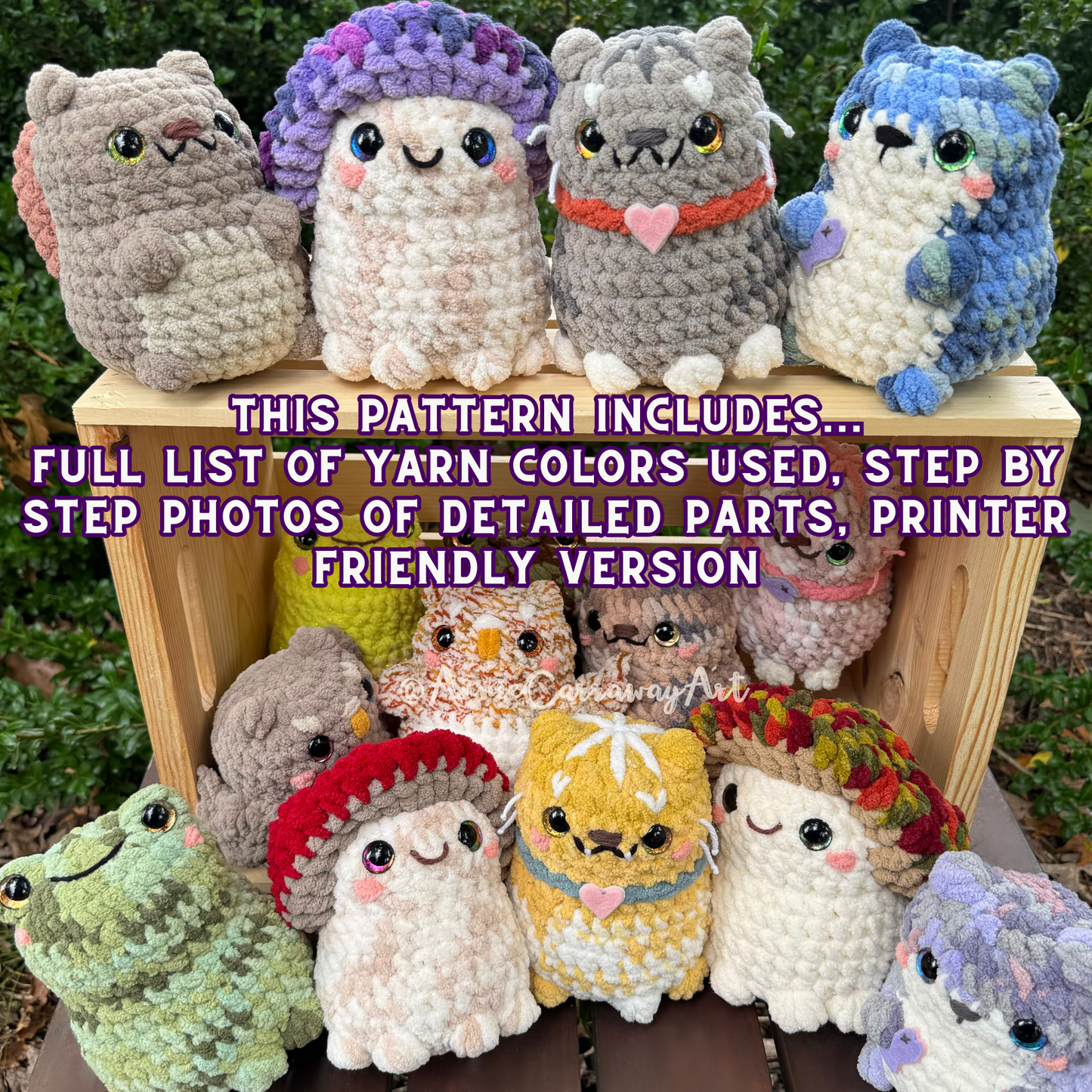 Woodland Friends Plushies Crochet Pattern | Digital Download