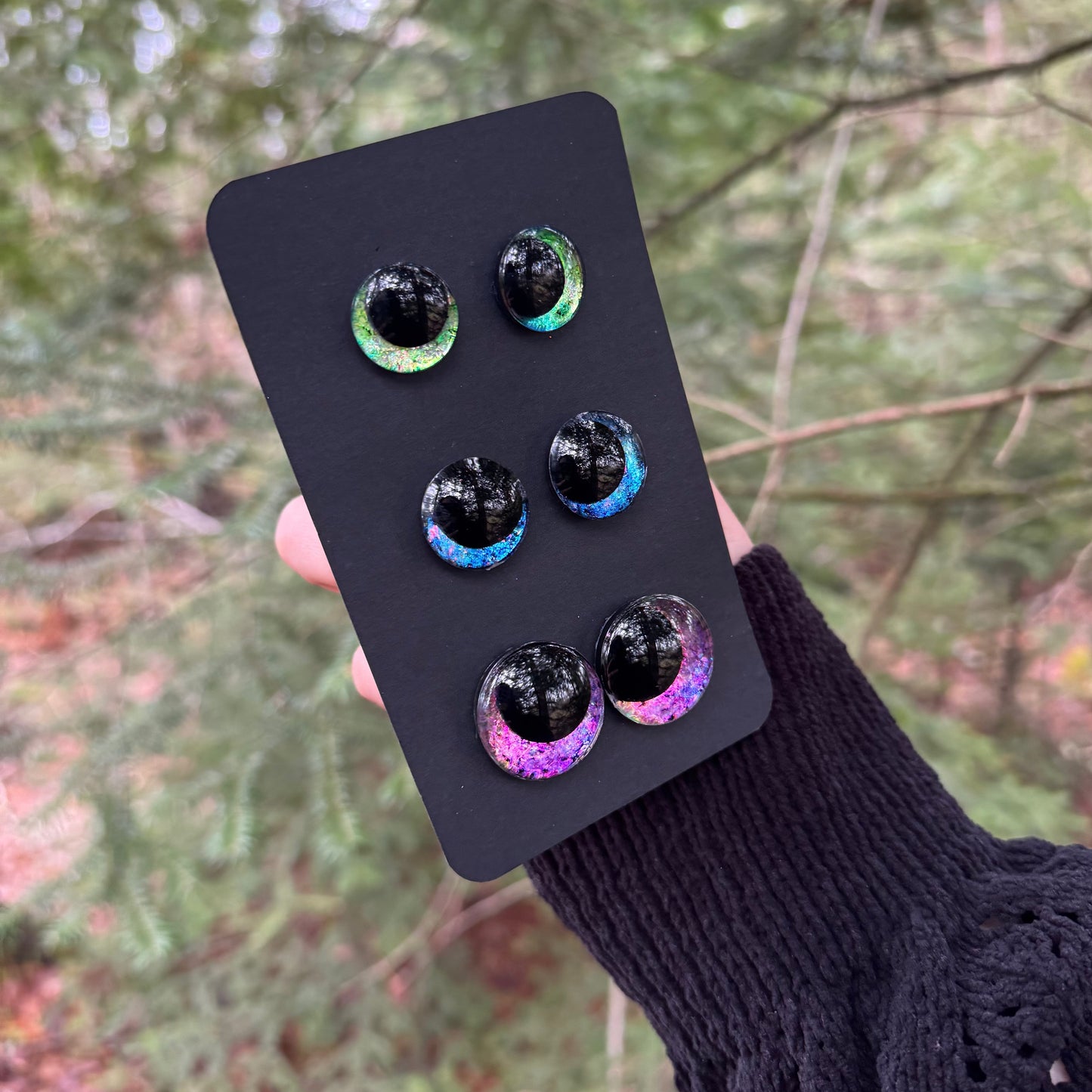 Hand Painted Kawaii Eyes | 18mm, 20mm, 25mm | Set 10