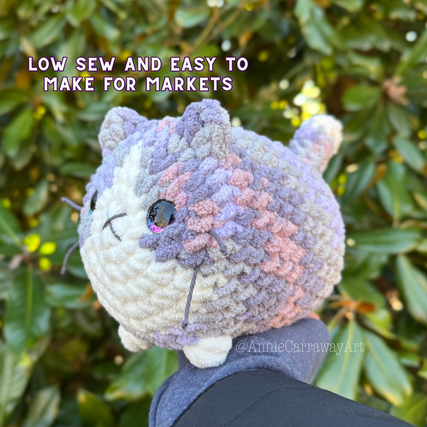 Tuxedo & Solid Color Cat Crochet Pattern | Digital Download