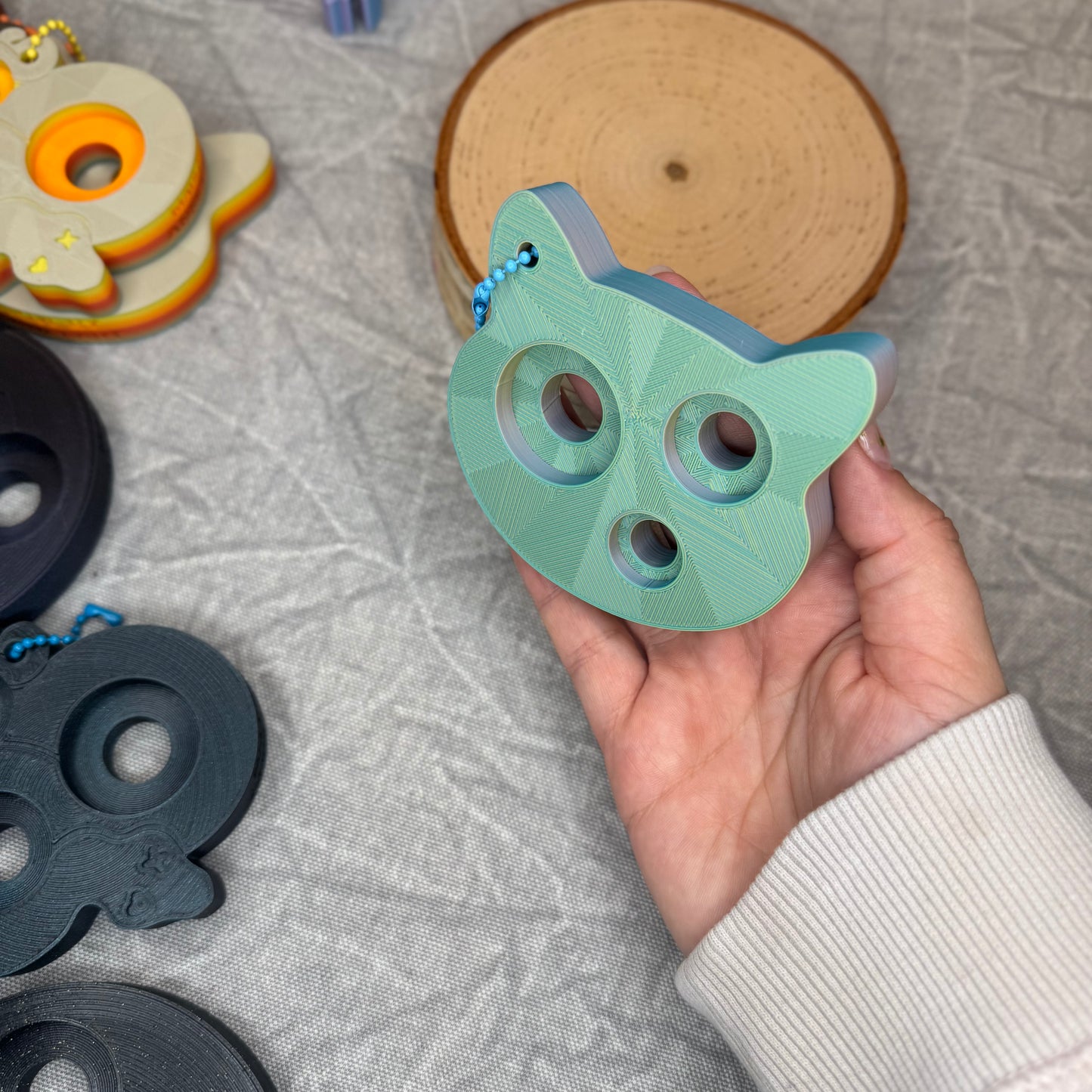 Safety Eye Tool | Kitty Cat | Moon Stone