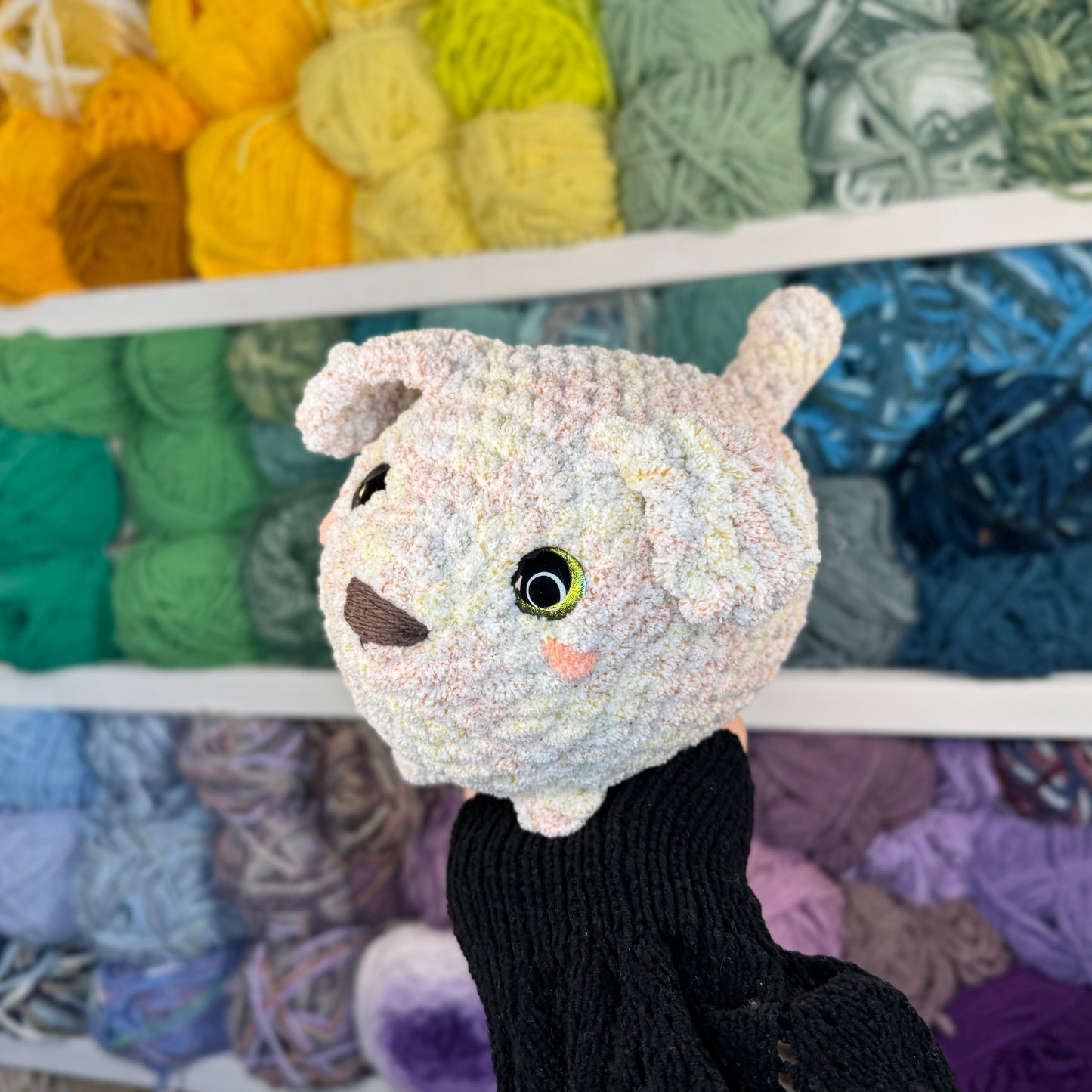 Labrador Doggie Crochet Plushie | Hand Painted Eyes