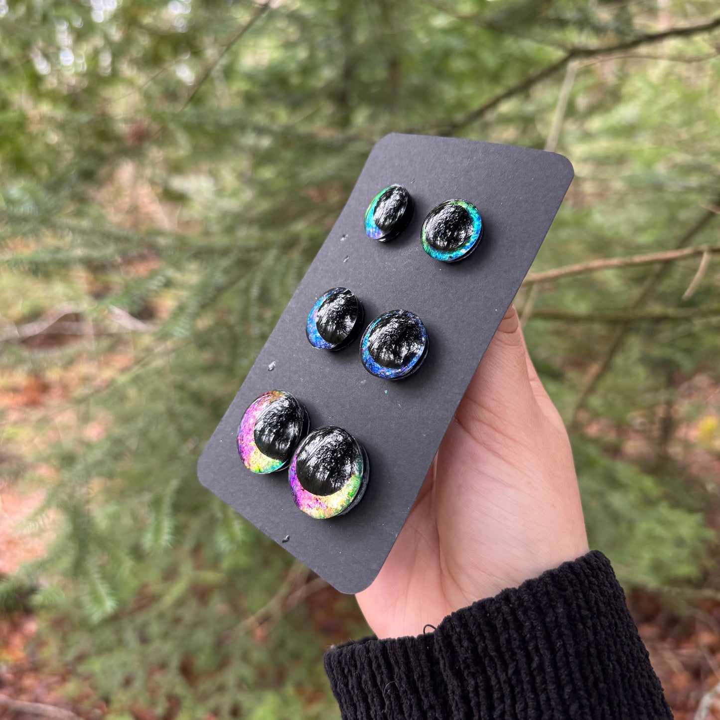 Hand Painted Kawaii Eyes | 18mm, 20mm, 25mm | Set 10