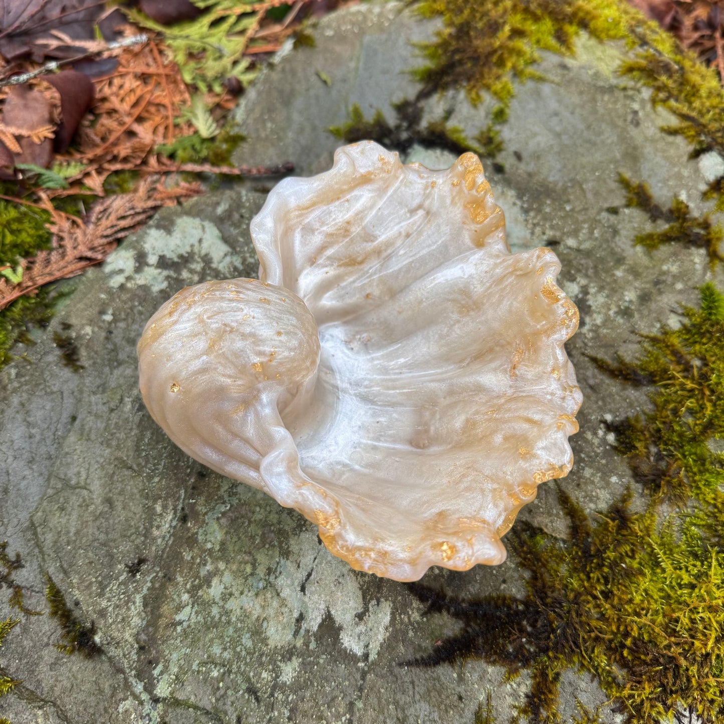 Golden Sea Shell Dish