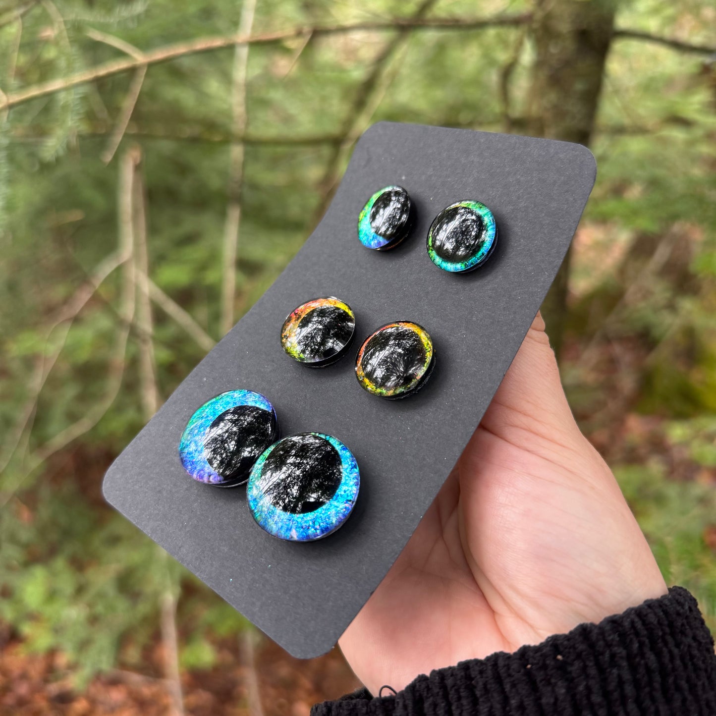 Hand Painted Kawaii Eyes | 18mm, 20mm, 25mm | Set 11