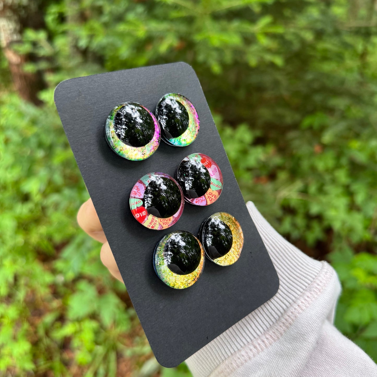 Hand Painted Kawaii Eyes | 25mm | Set 18