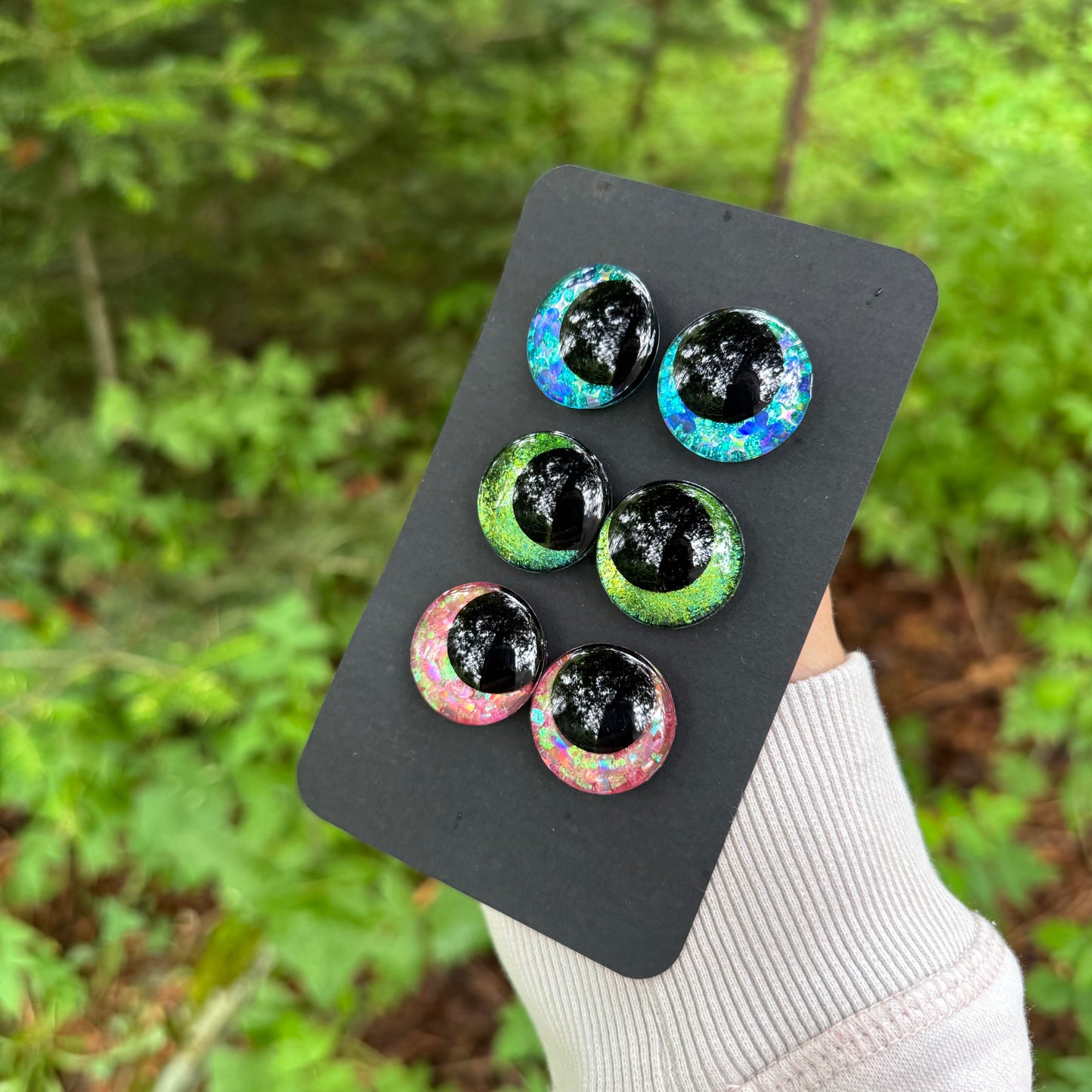 Hand Painted Kawaii Eyes | 25mm | Set 13