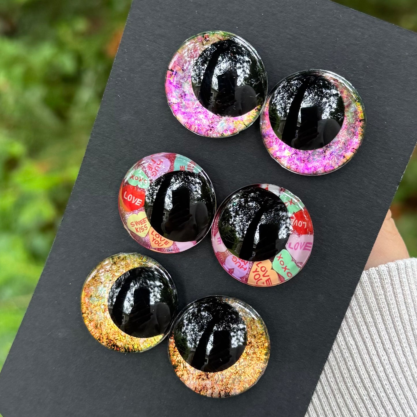 Hand Painted Kawaii Eyes | 25mm | Set 18