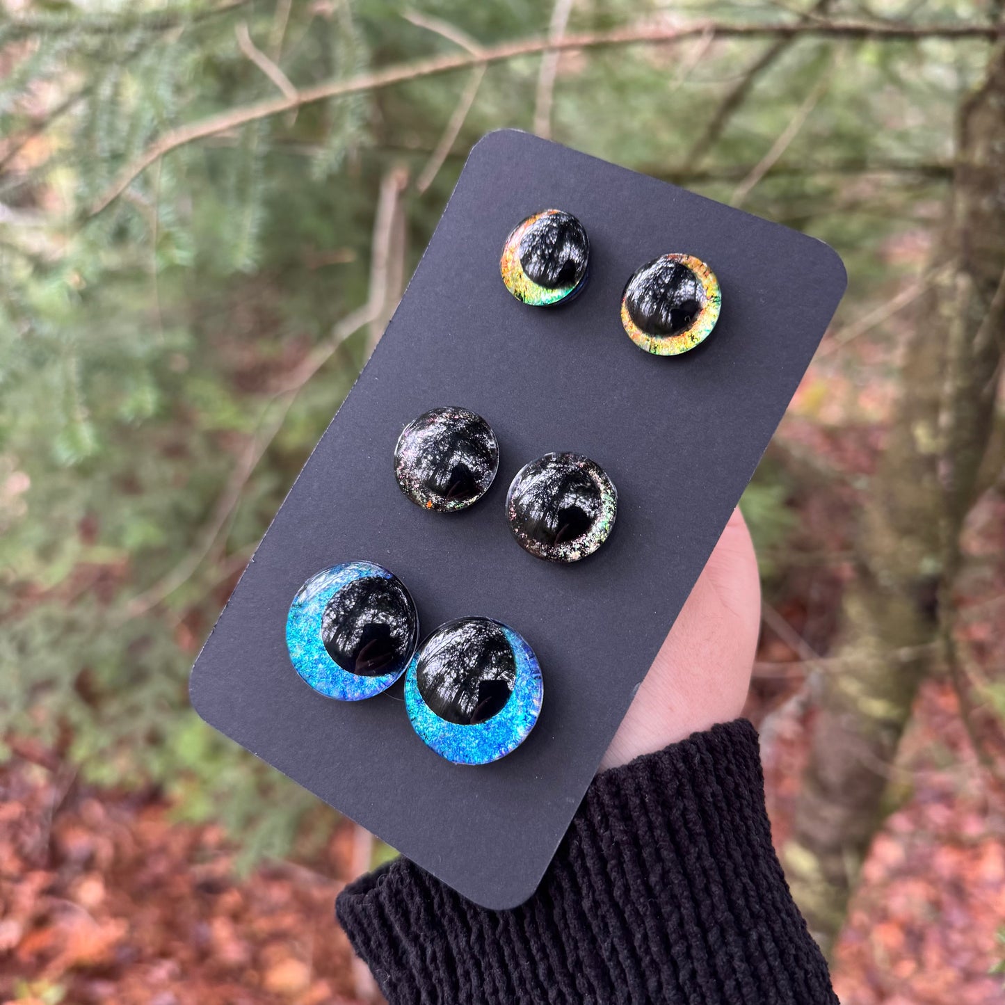 Hand Painted Kawaii Eyes | 18mm, 20mm, 25mm | Set 13