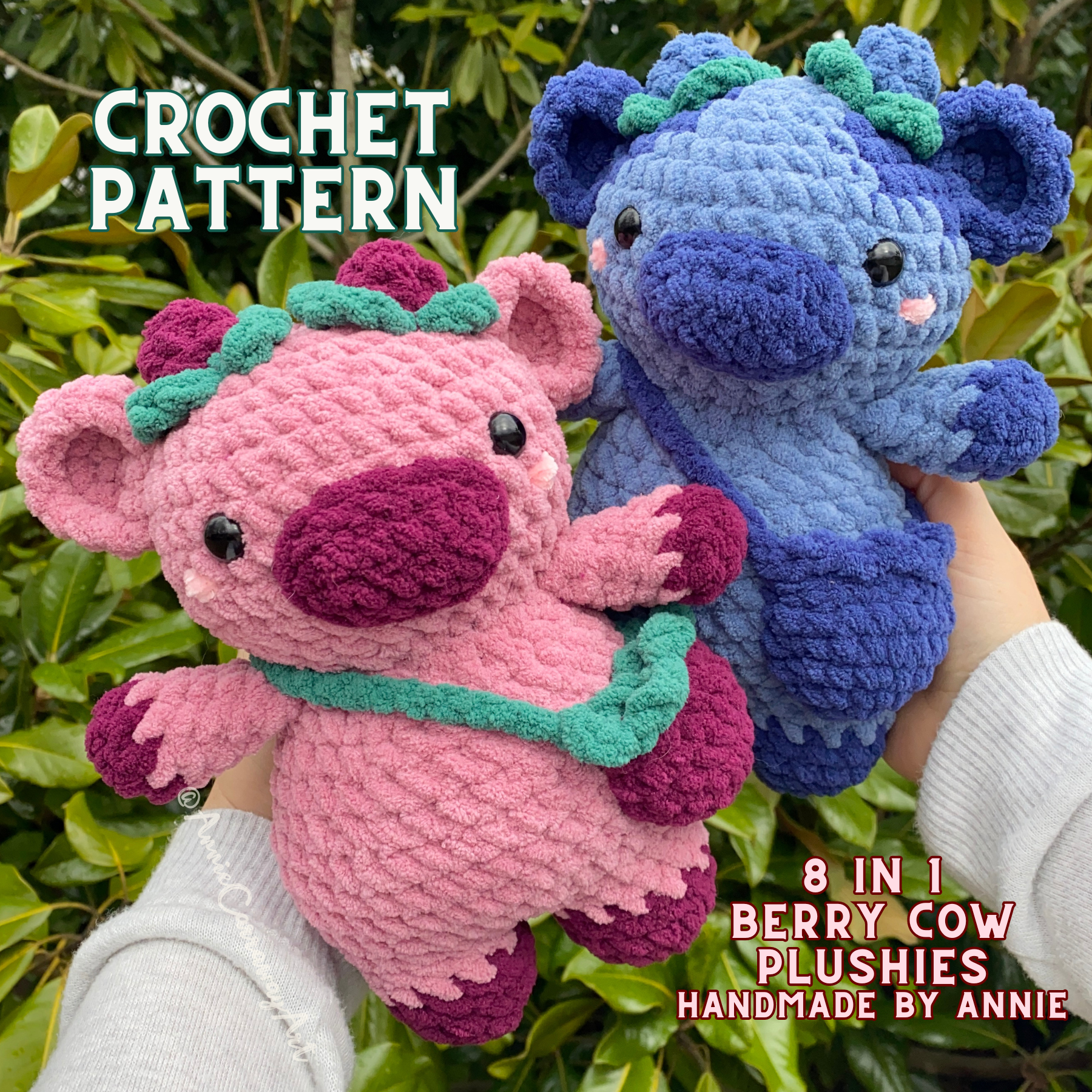 Berry Cows Crochet Pattern | Digital Download – Annie Carraway Art Berry Cows Crochet Pattern | Digital Download – Annie Carraway Art