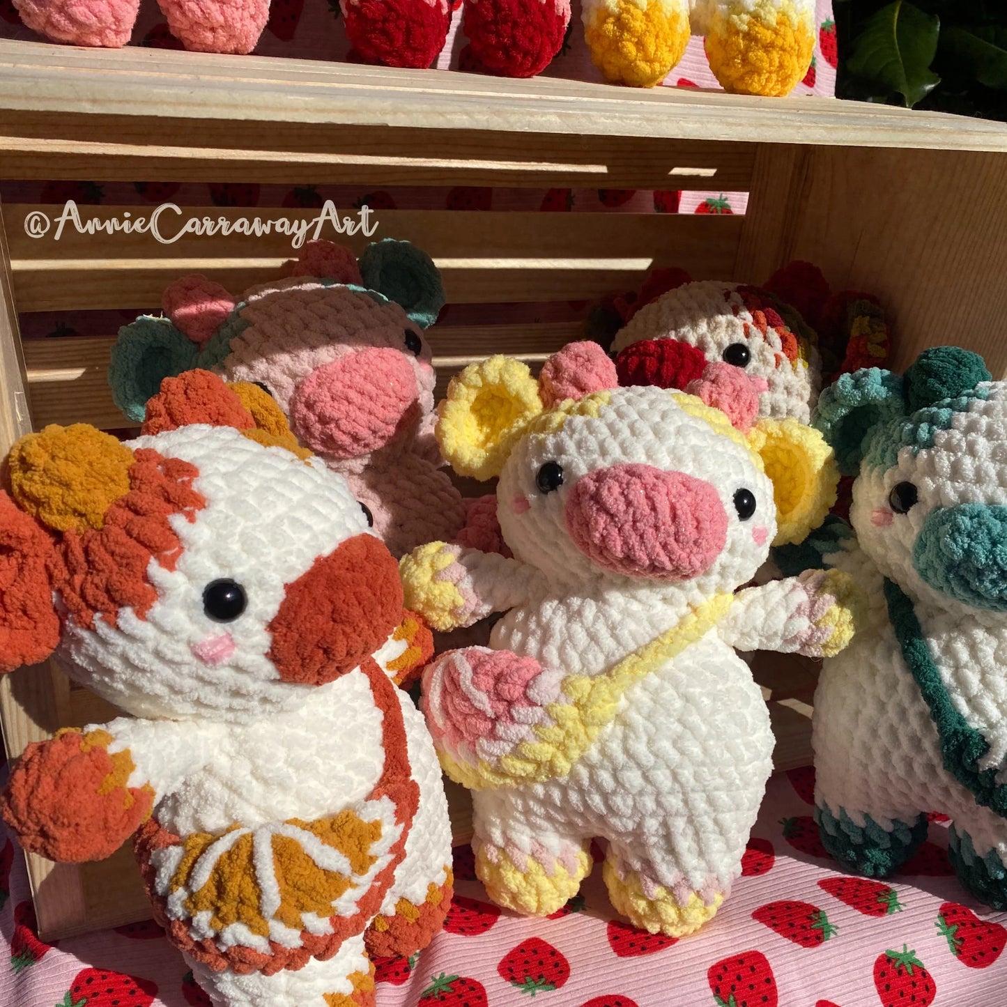 Fruit Slice Cows Crochet Pattern | Digital Download