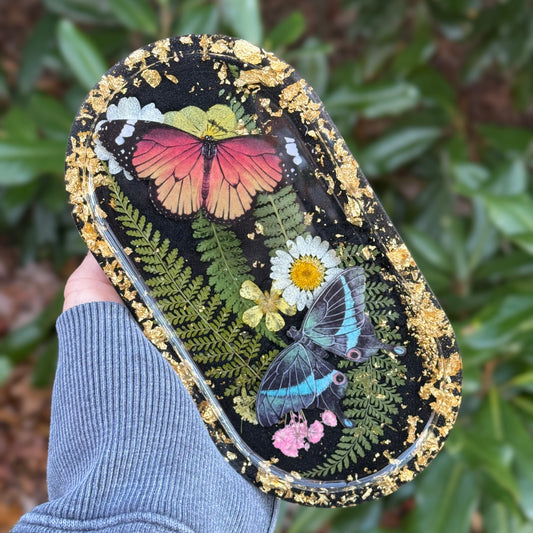 Fern Butterfly Trinket Tray