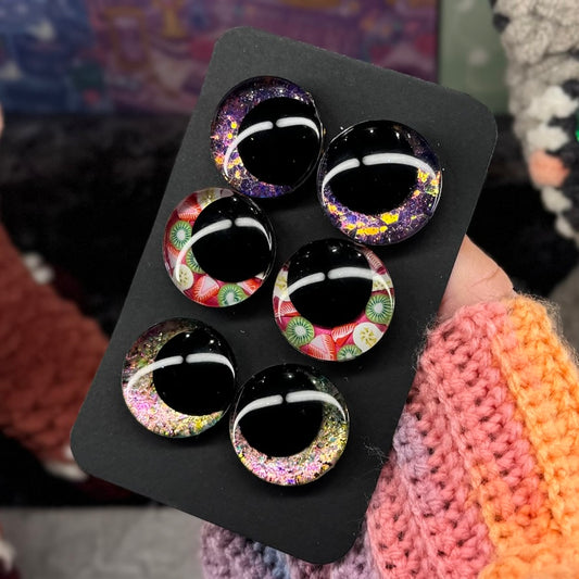 Hand Painted Kawaii Eyes | 25mm | Set 18