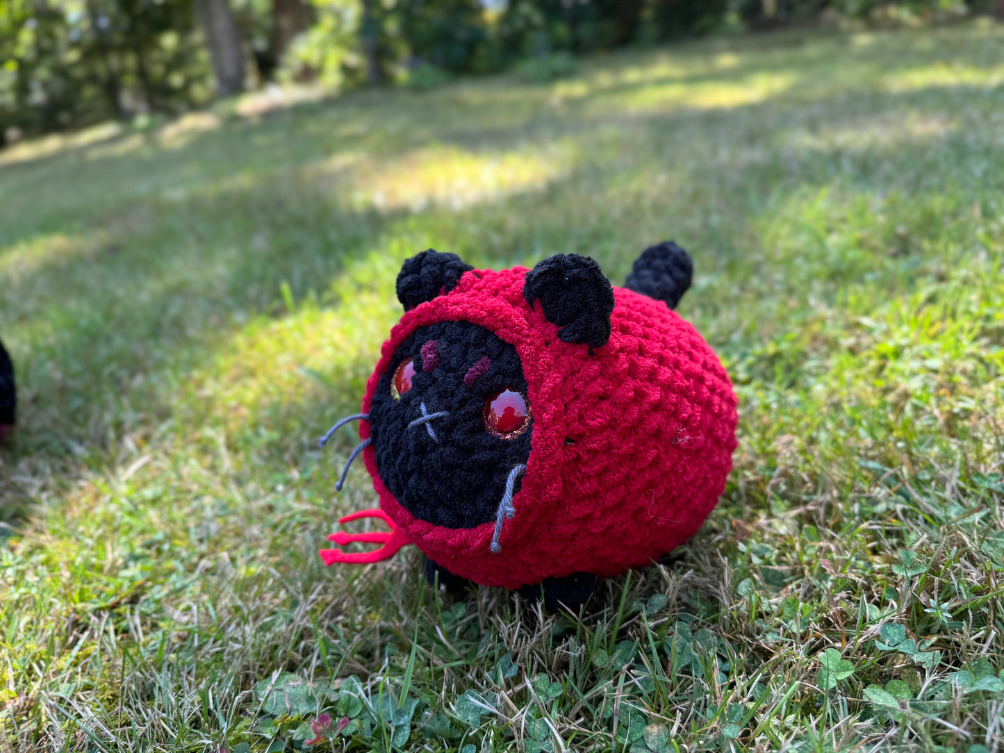 Mischief Cat Crochet Plushie | Hand Painted Eyes
