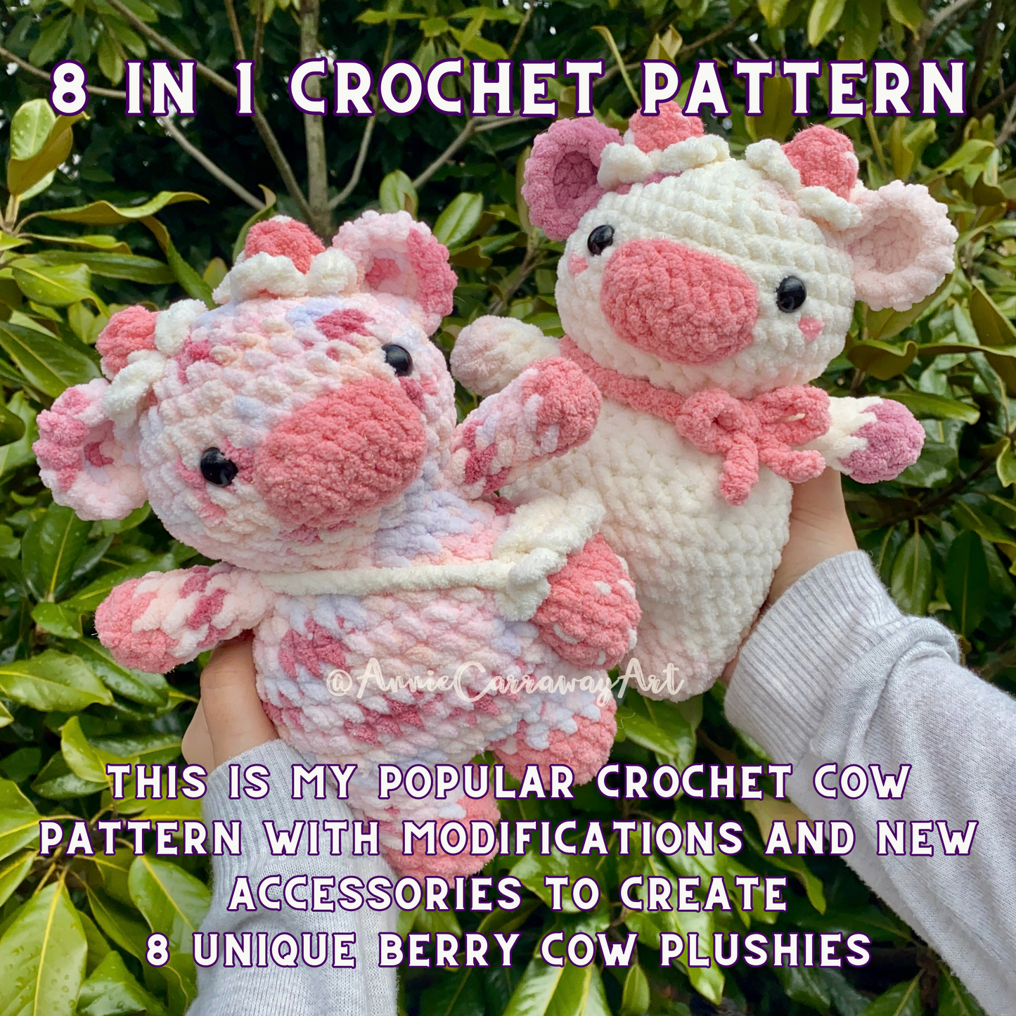 Berry Cows Crochet Pattern