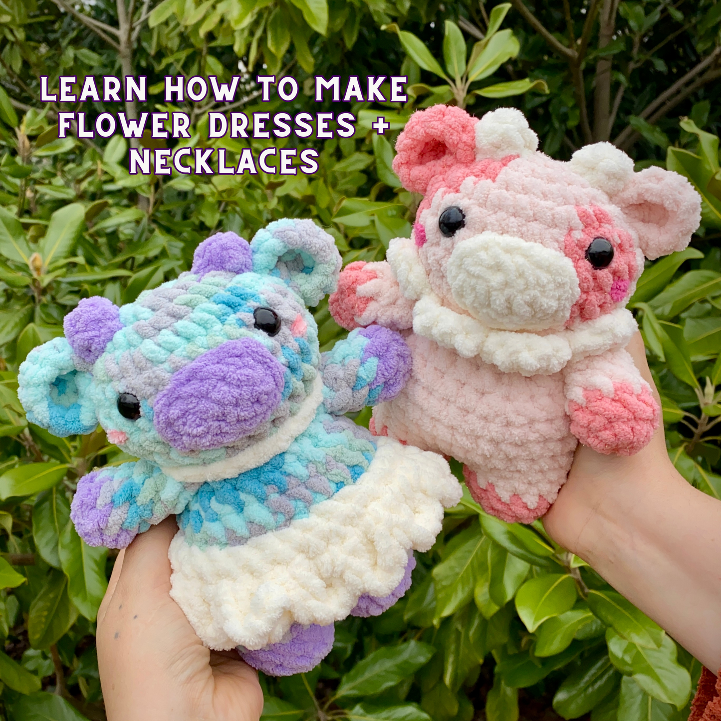 Little Flower Cows Crochet Pattern