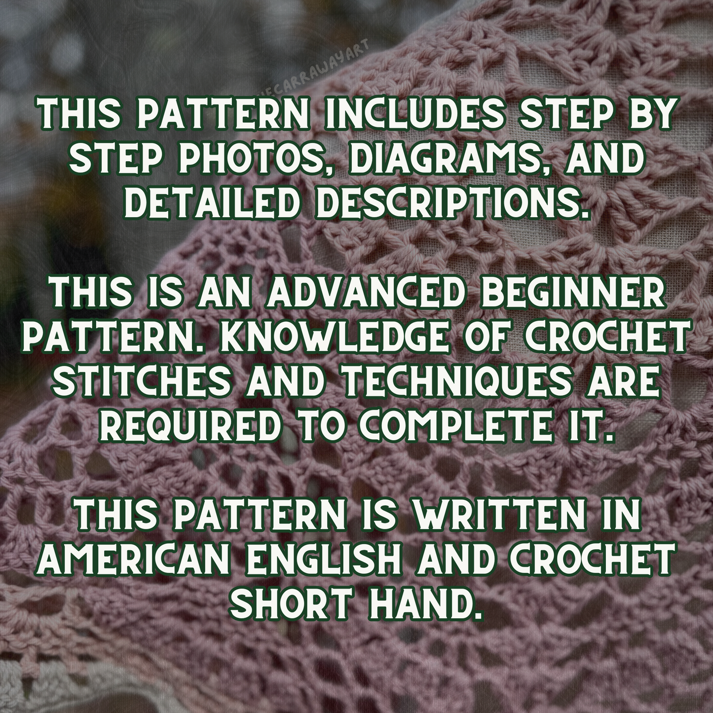 Shortcake Shawl Crochet Pattern | Digital Download