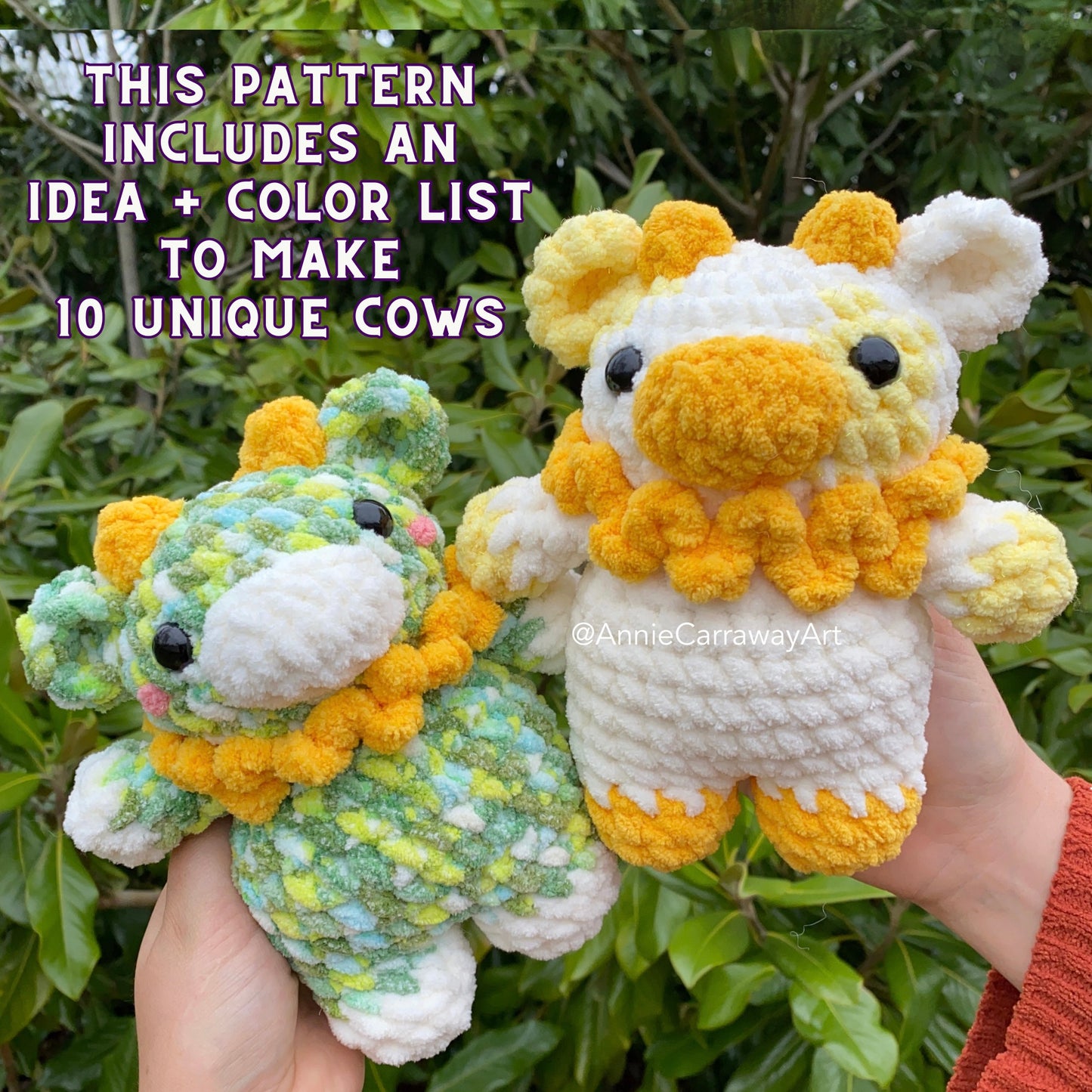 Little Flower Cows Crochet Pattern