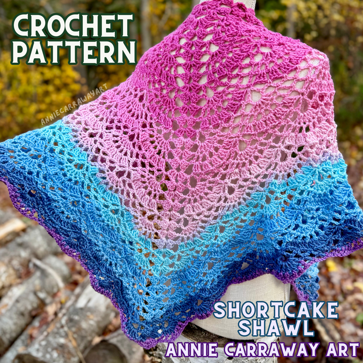 Shortcake Shawl Crochet Pattern | Digital Download
