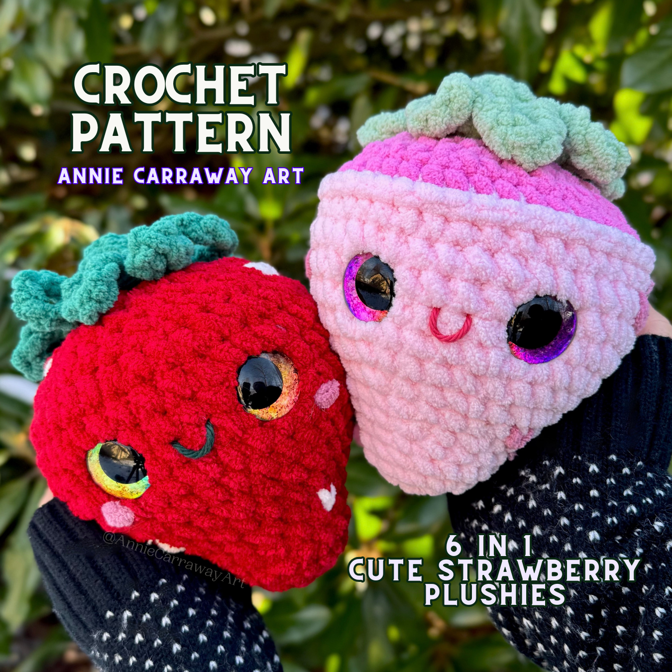 Cute Strawberry Plushie Pattern