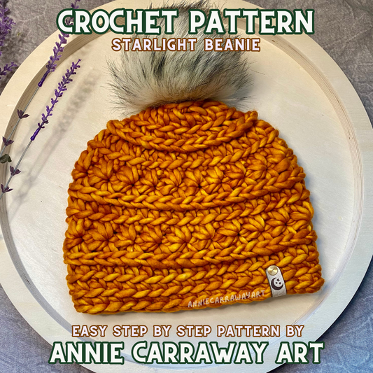 Starlight Beanie Crochet Pattern | Digital Download