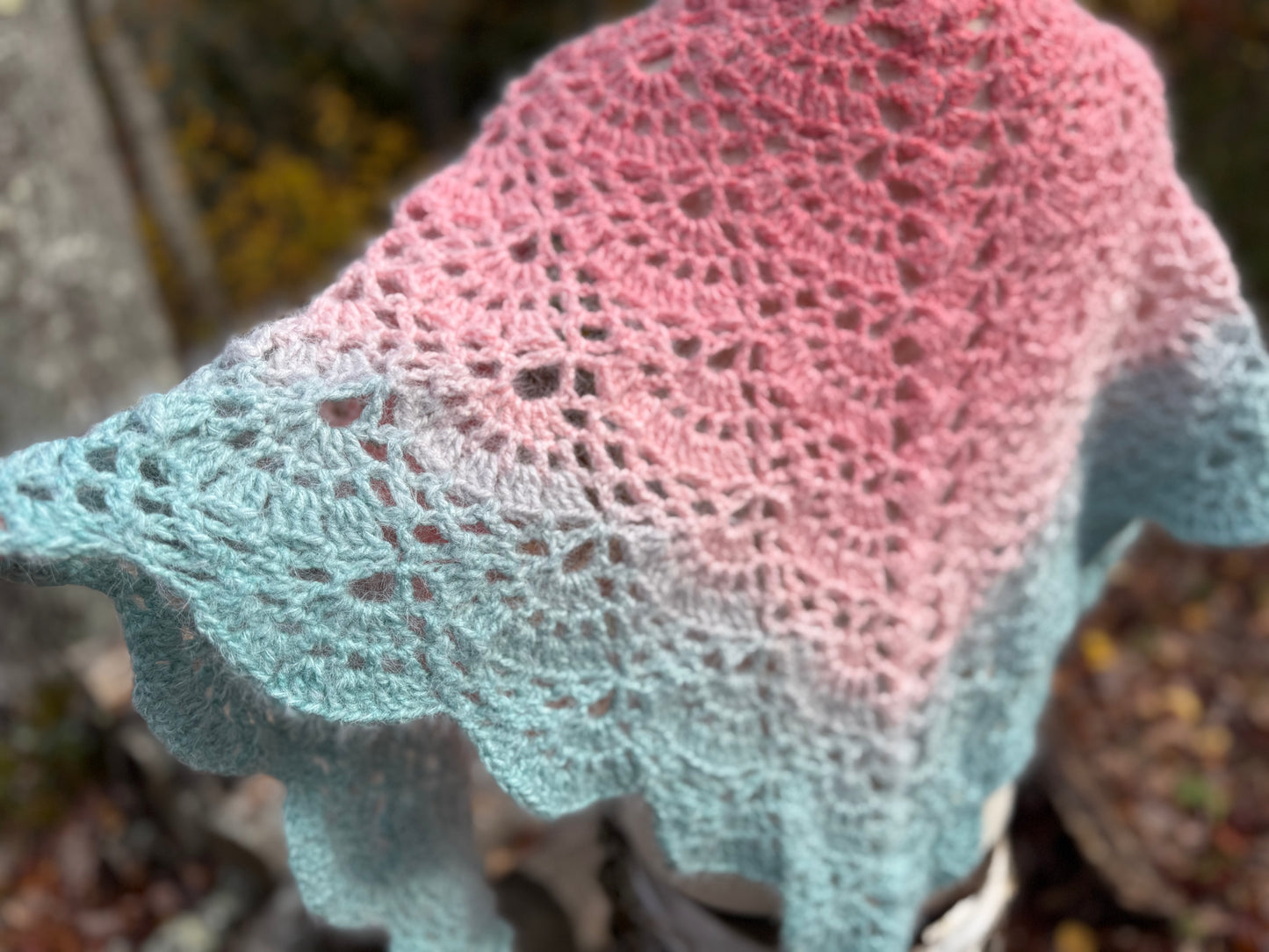 Warm & Fuzzy Shortcake Shawl | Acrylic
