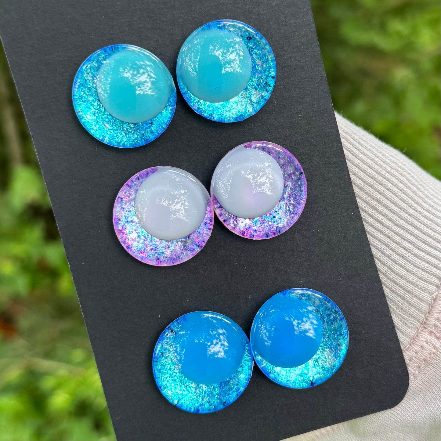 Hand Painted Kawaii Eyes | 25mm | Set 4